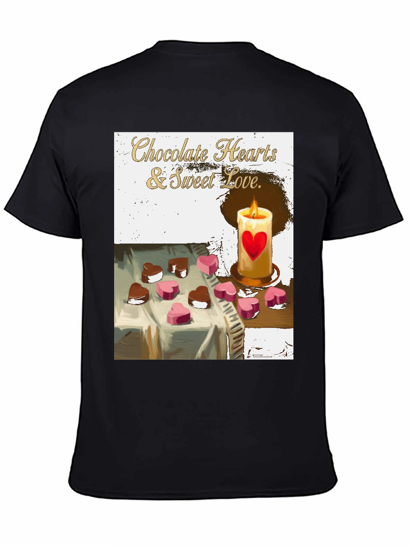 Chocolate Hearts & Sweet Love Graphic Tee