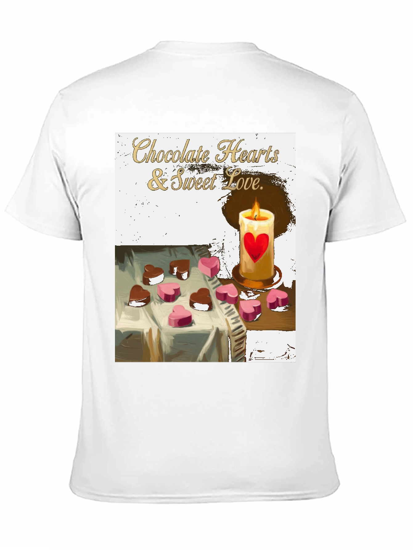 Chocolate Hearts & Sweet Love Graphic Tee
