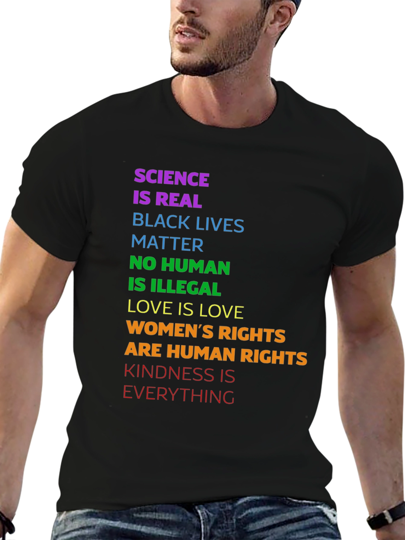 Science is Real Graphic Tee - Equality & Kindness