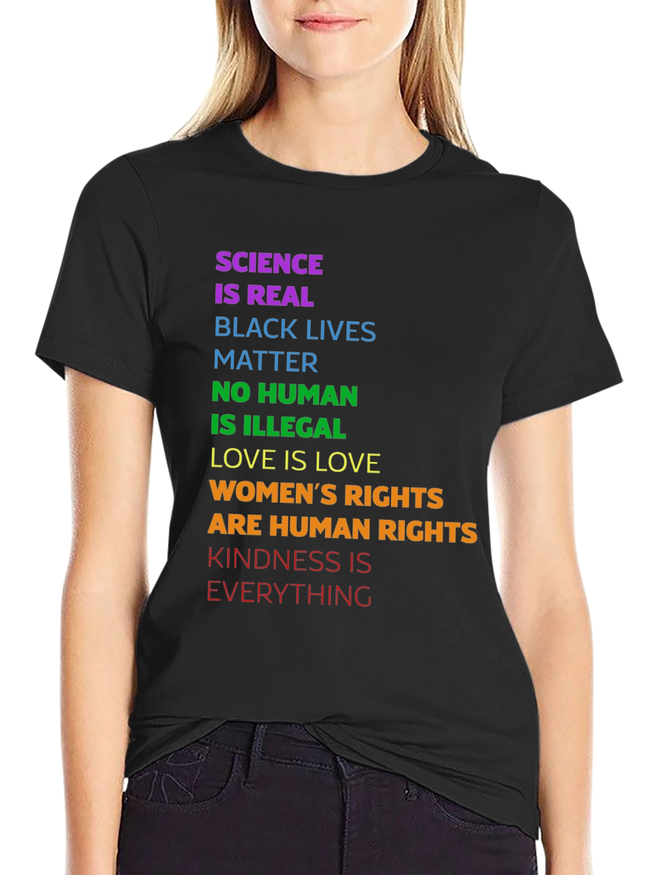Science is Real Graphic Tee - Equality & Kindness