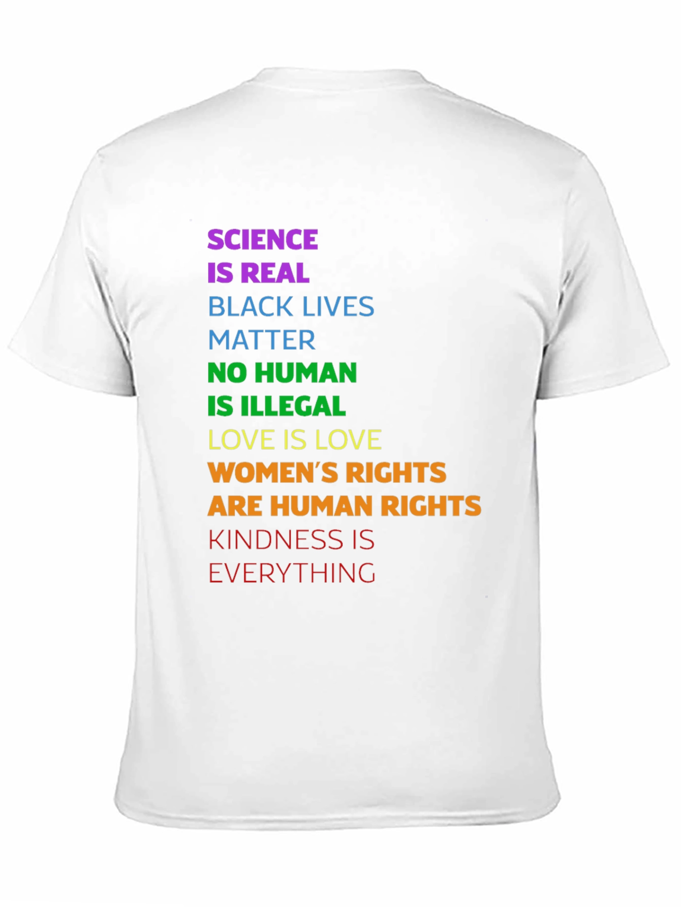 Science is Real Graphic Tee - Equality & Kindness