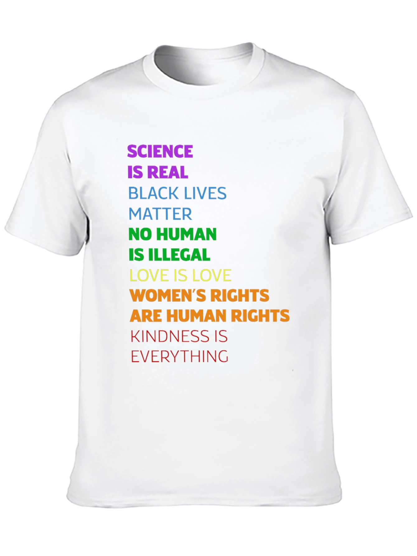 Science is Real Graphic Tee - Equality & Kindness