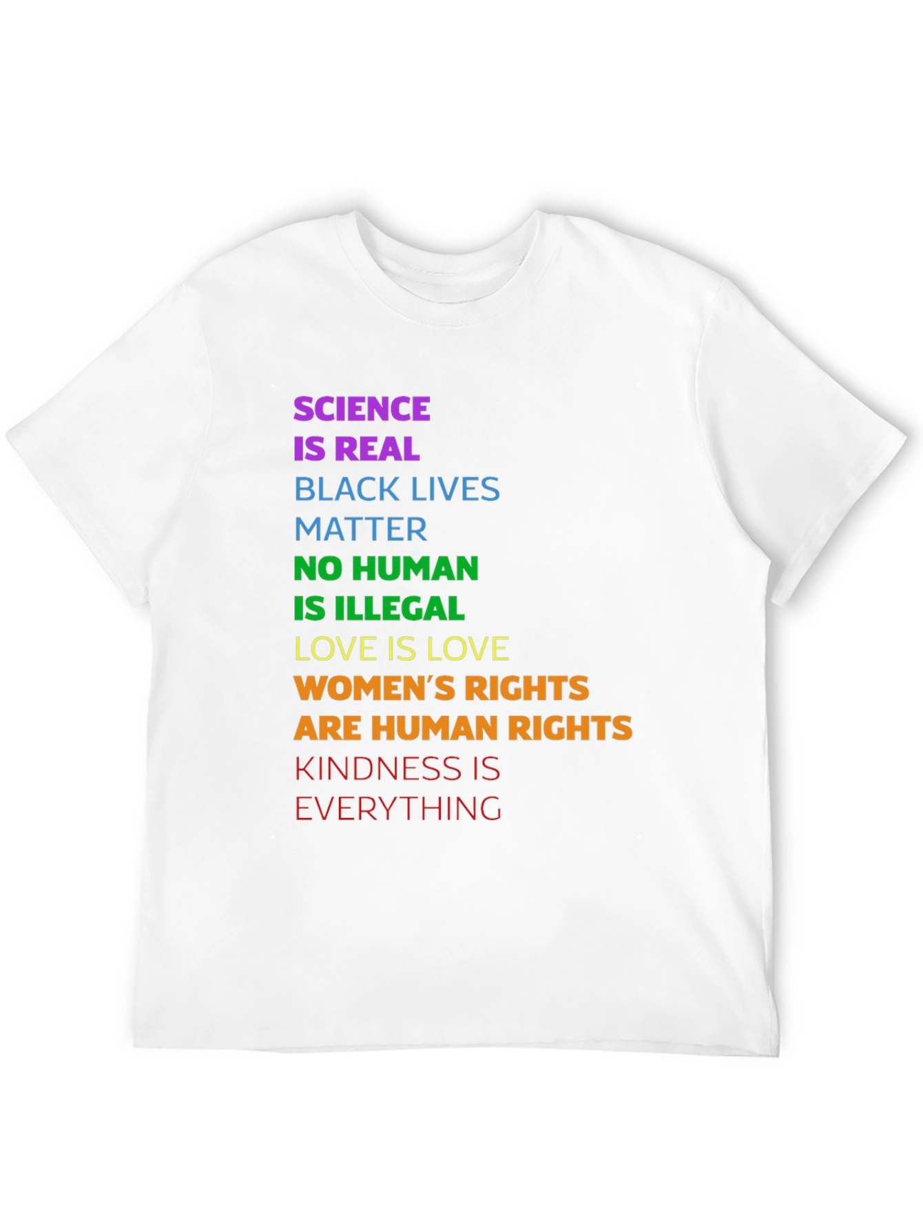 Science is Real Graphic Tee - Equality & Kindness