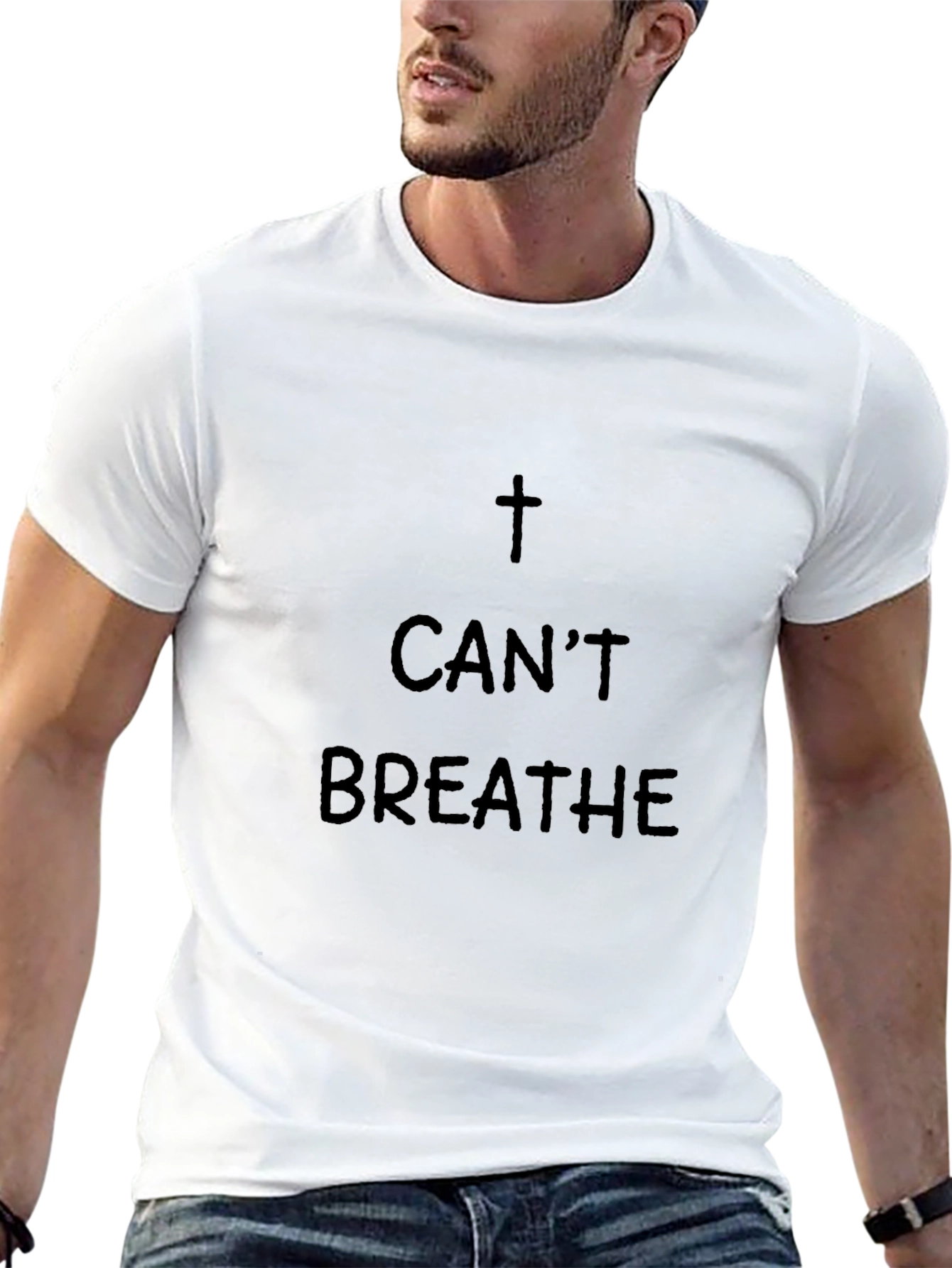 I Cant Breathe Graphic Tee - Black