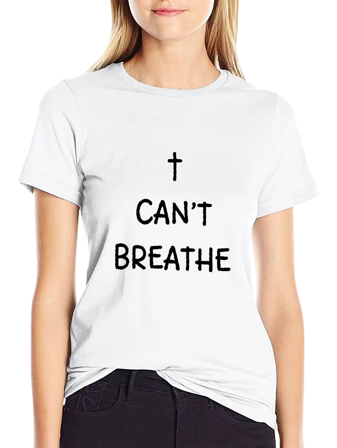 I Cant Breathe Graphic Tee - Black