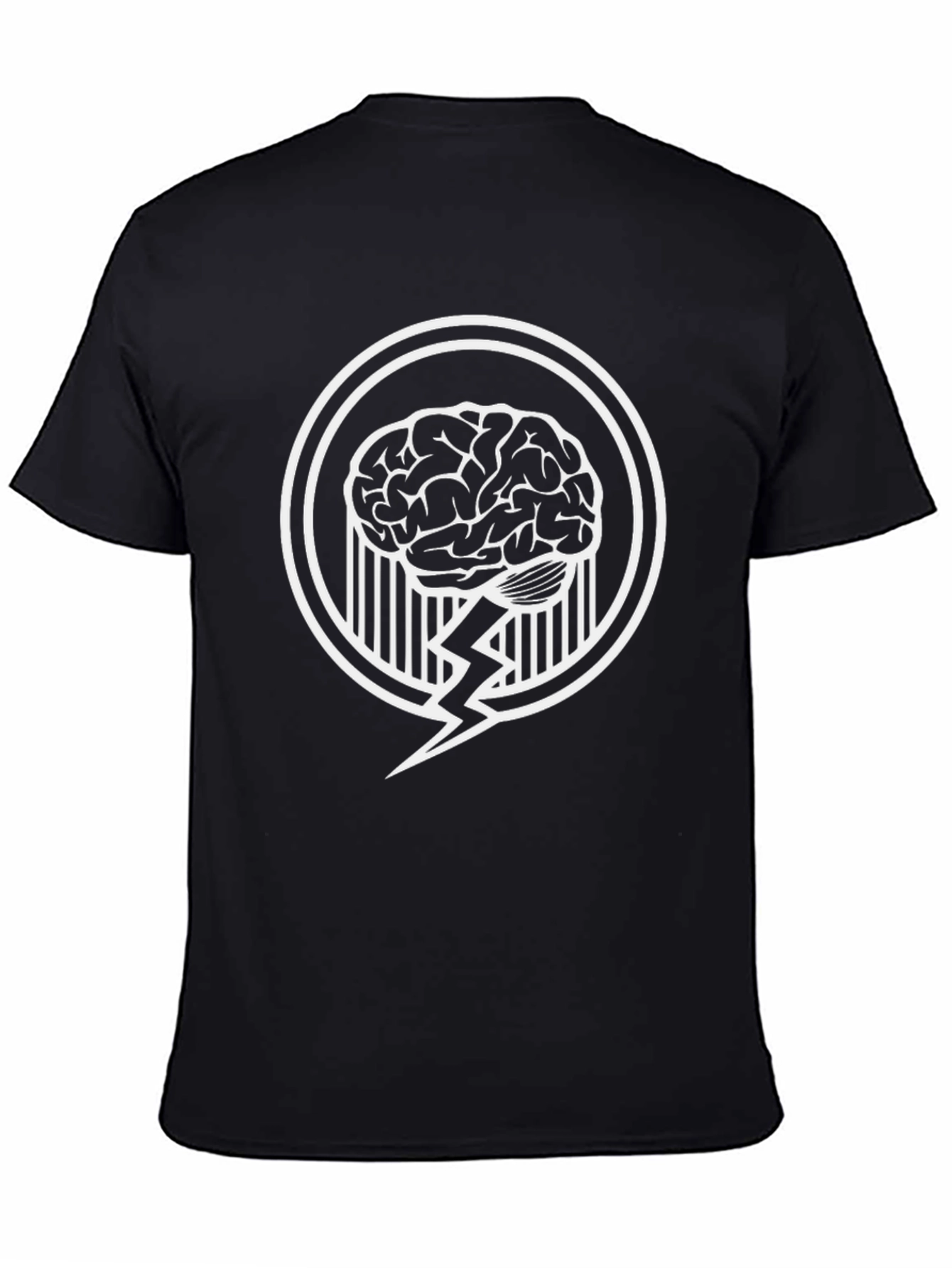 Brain Power T-Shirt - Black Graphic Tee
