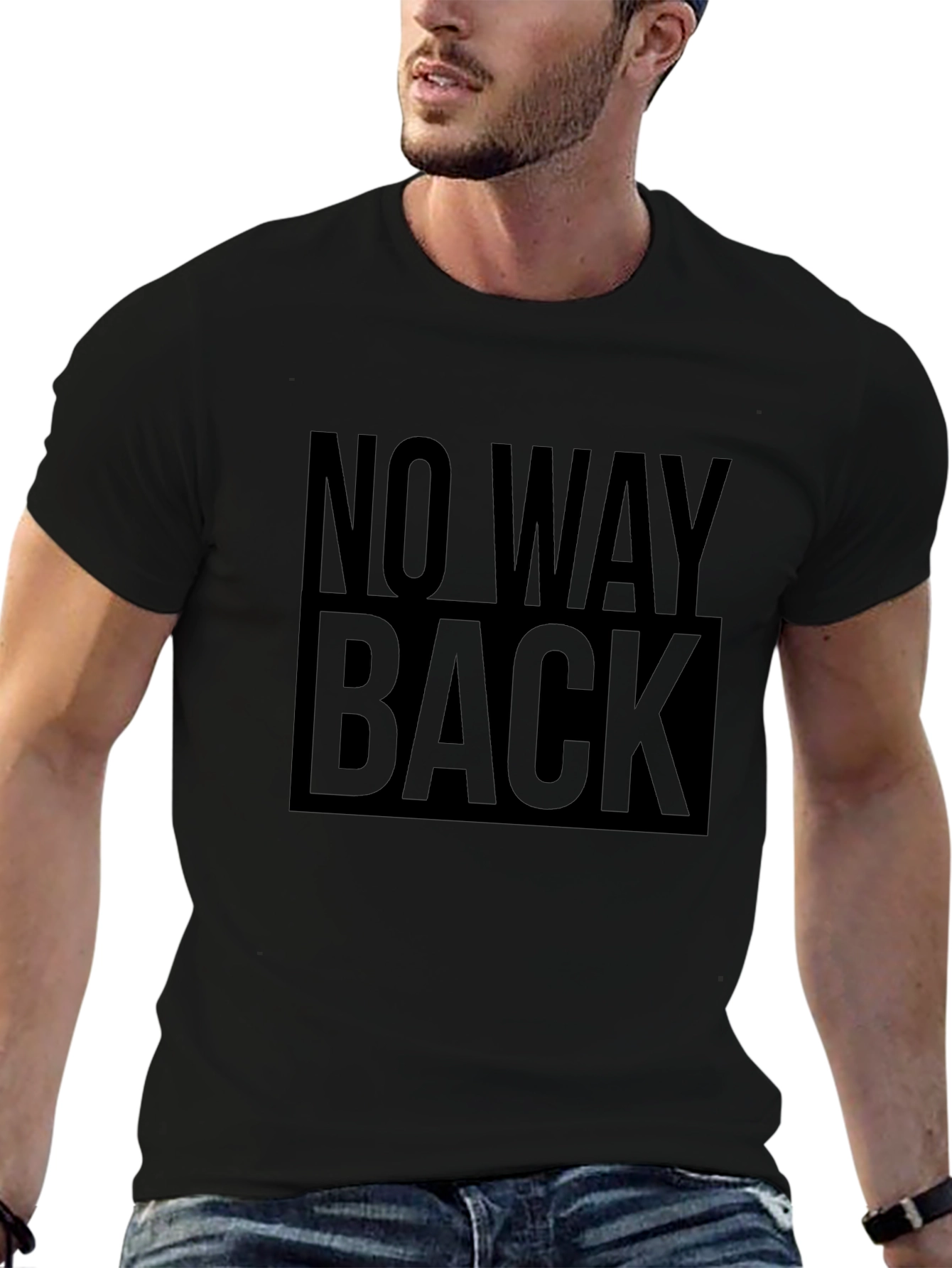 No Way Back Graphic Tee - Mens Black T-Shirt