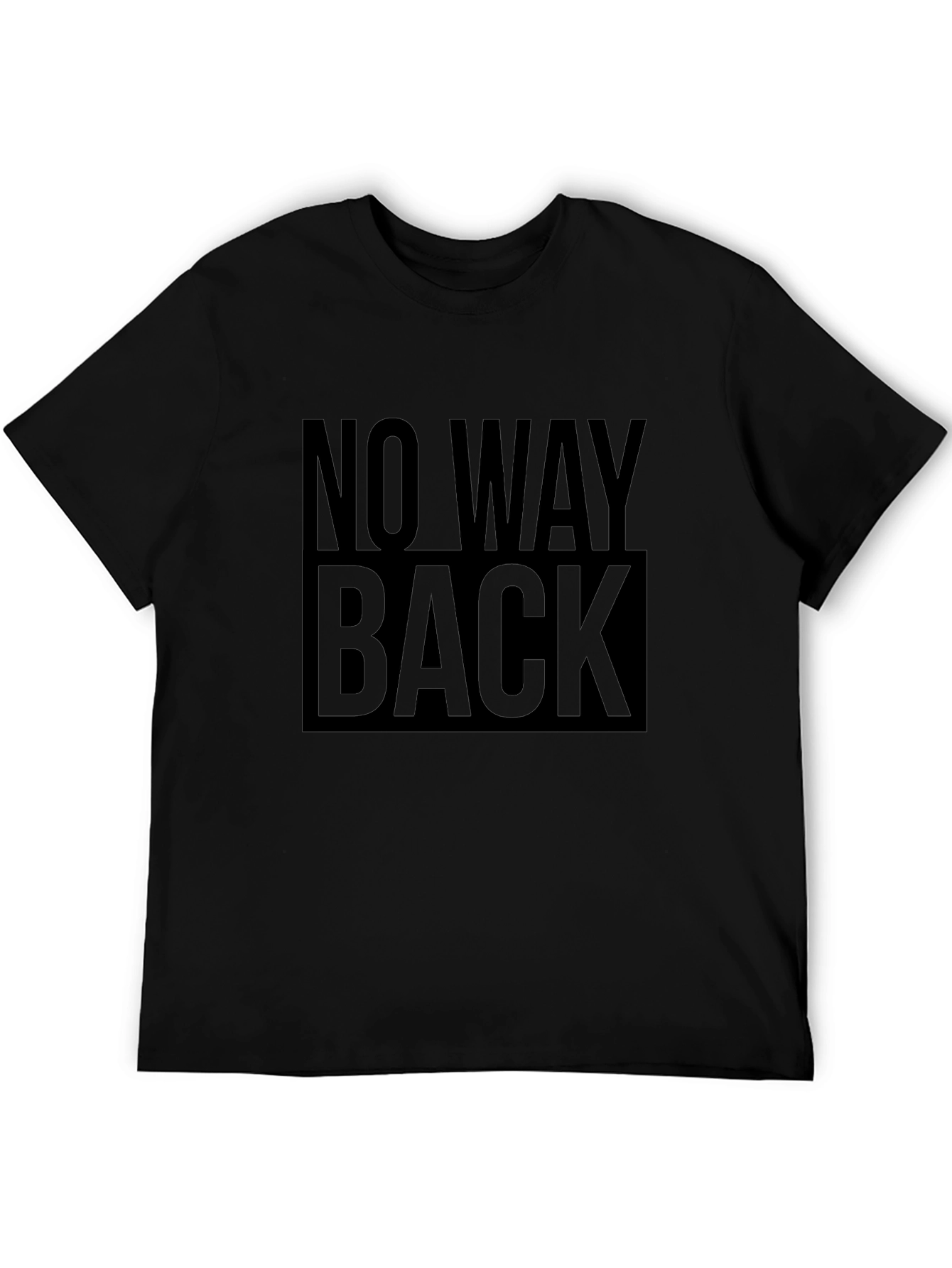 No Way Back Graphic Tee - Mens Black T-Shirt