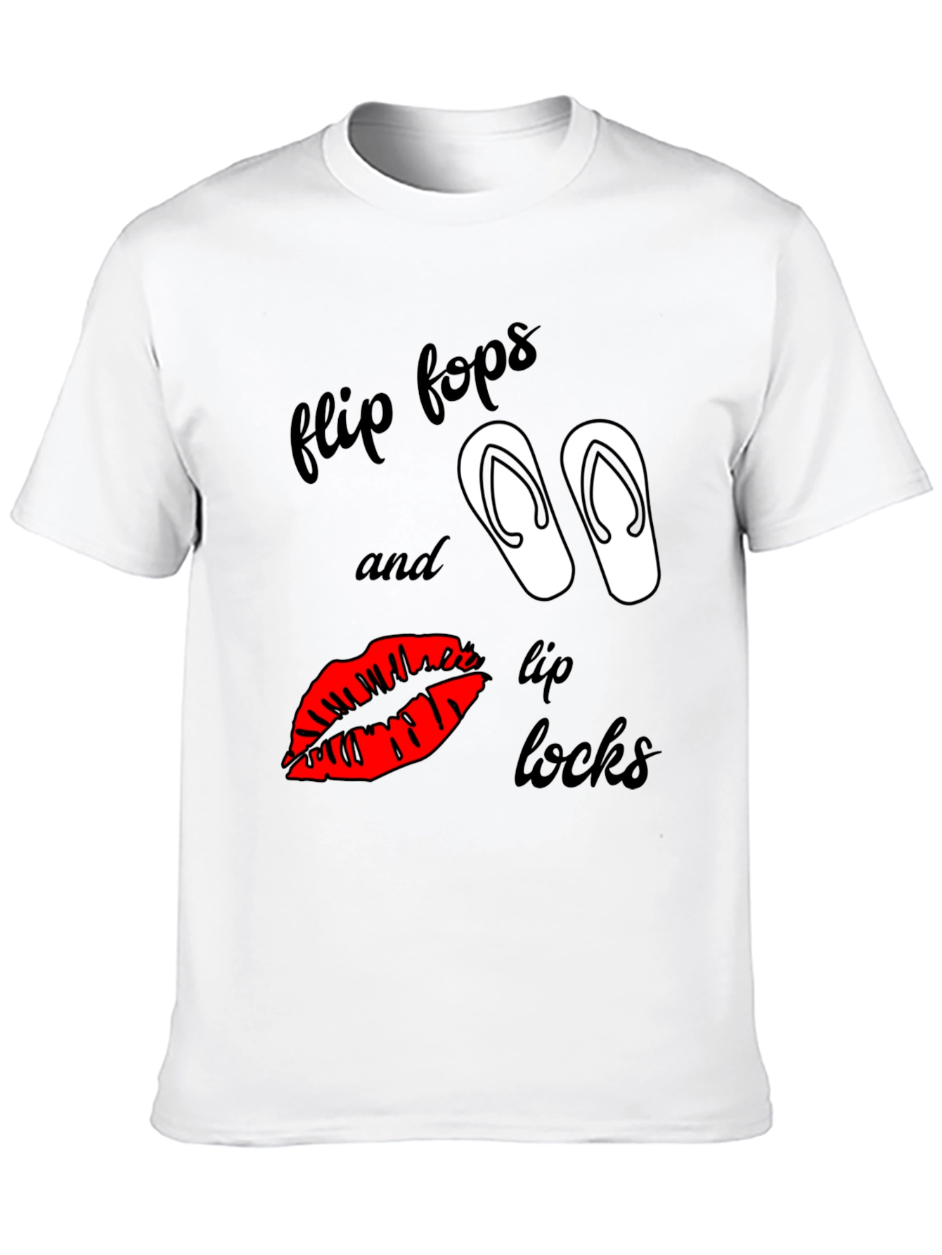 Flip Flops & Lip Locks Graphic Tee