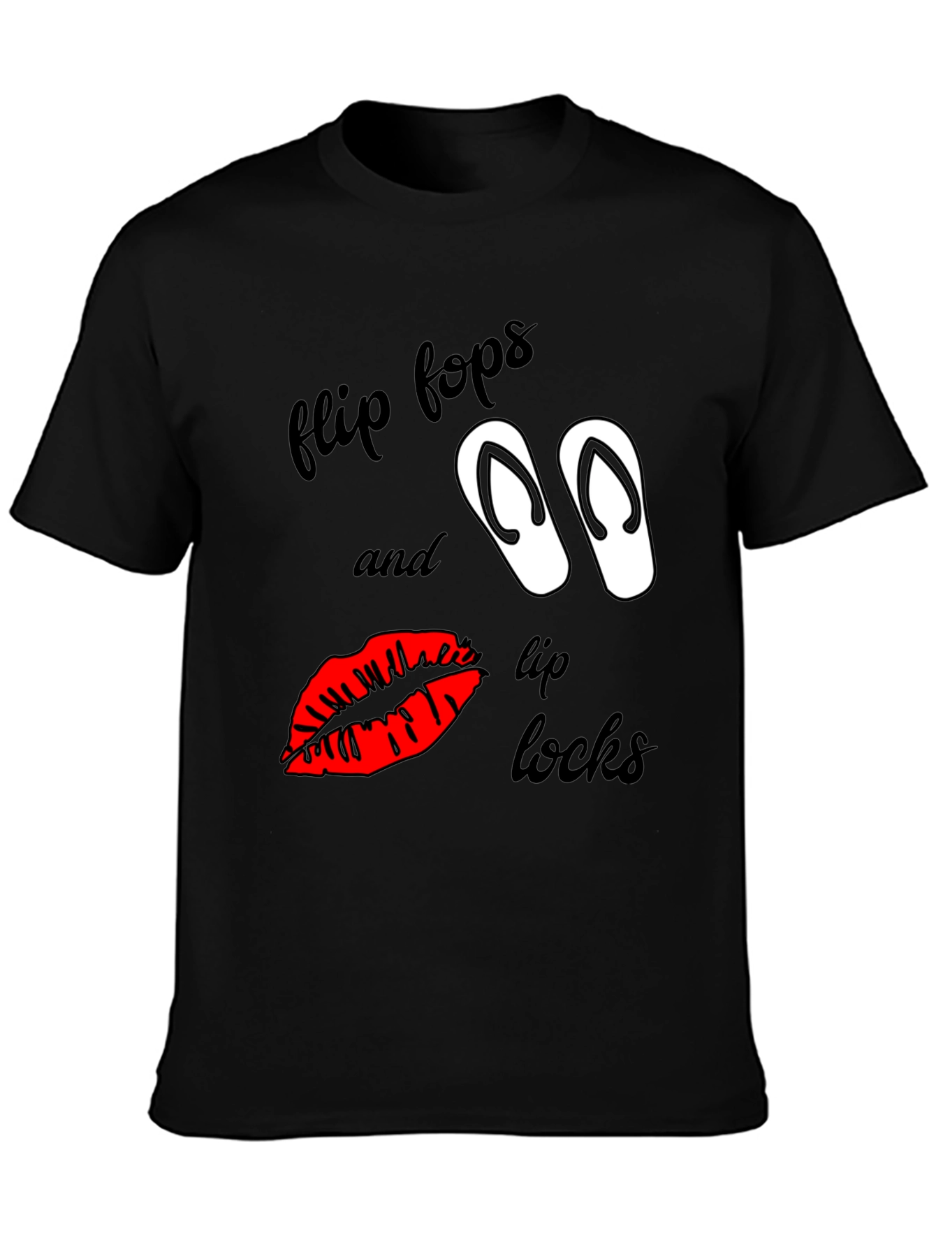 Flip Flops & Lip Locks Graphic Tee