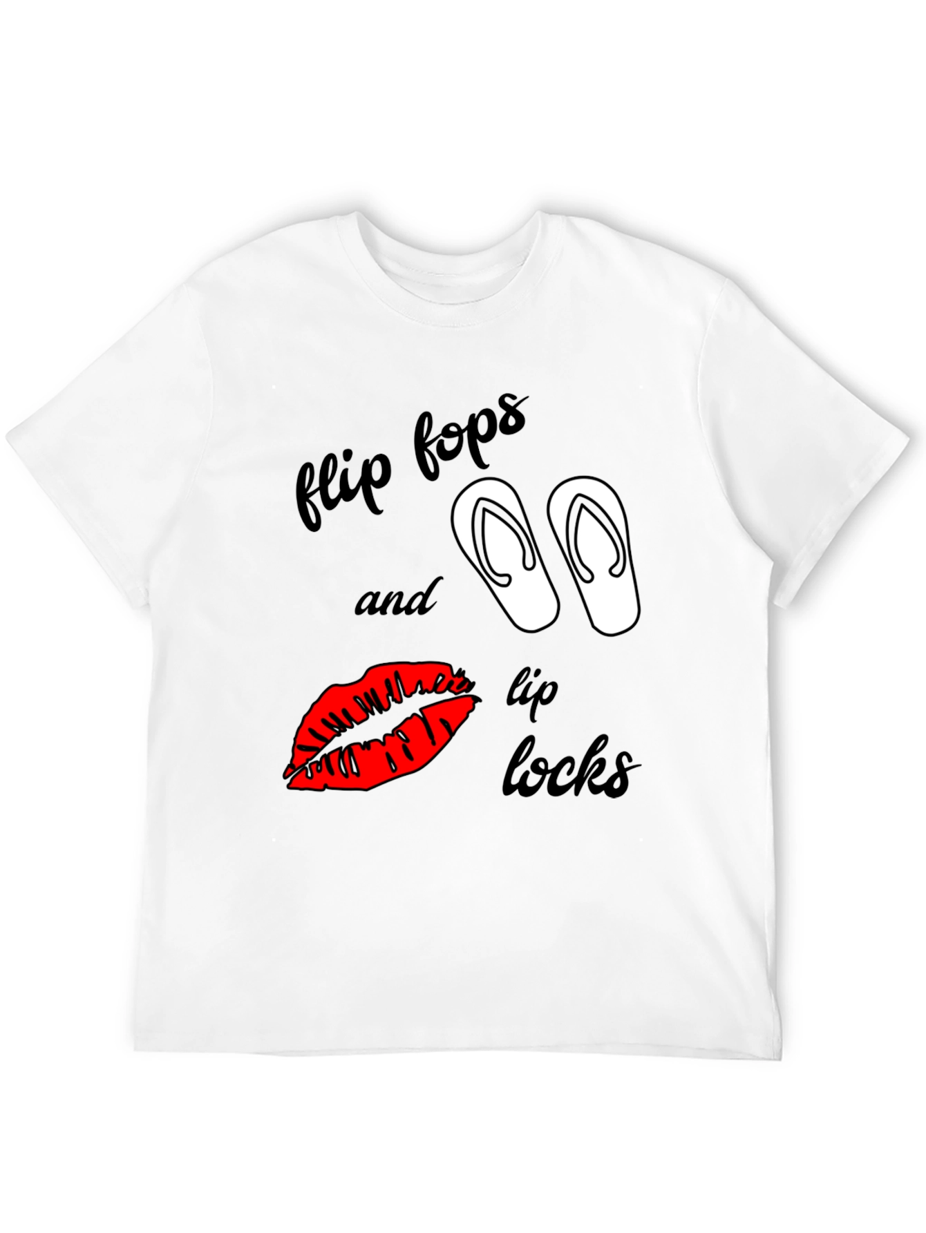 Flip Flops & Lip Locks Graphic Tee