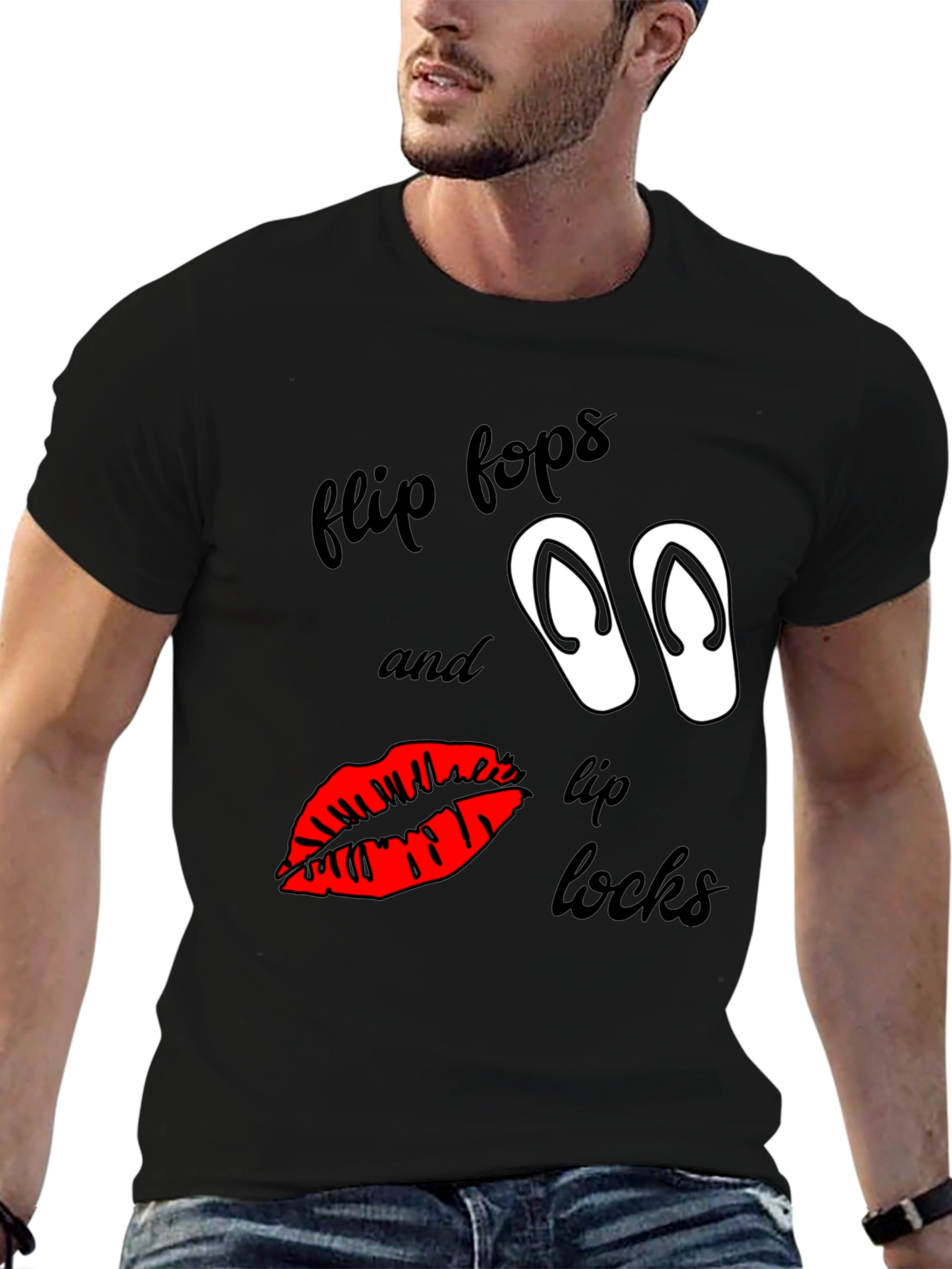 Flip Flops & Lip Locks Graphic Tee