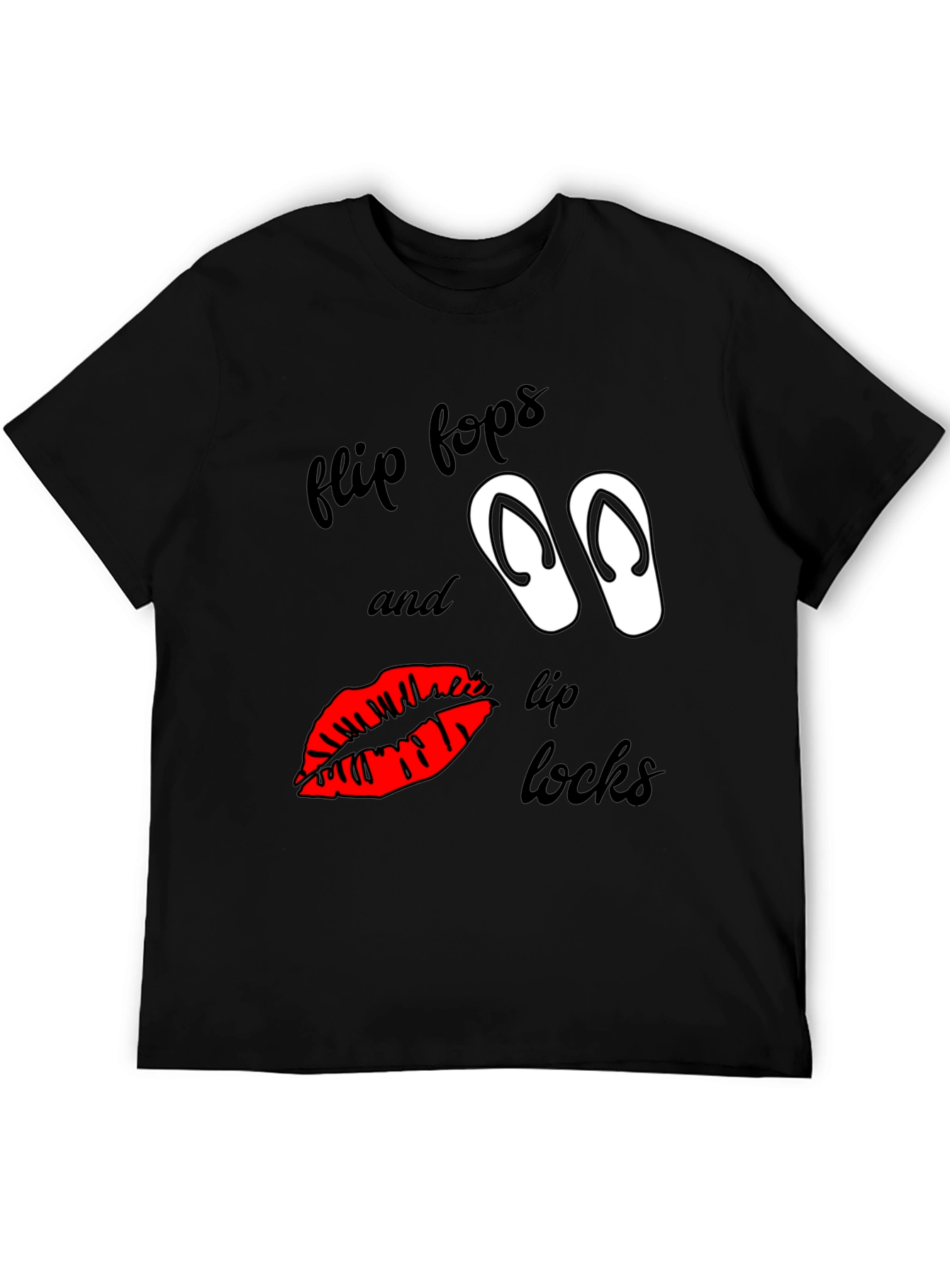 Flip Flops & Lip Locks Graphic Tee