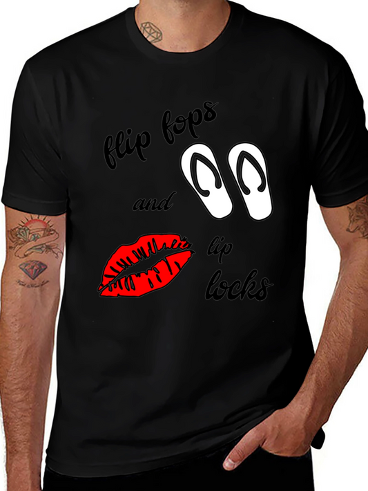 Flip Flops & Lip Locks Graphic Tee