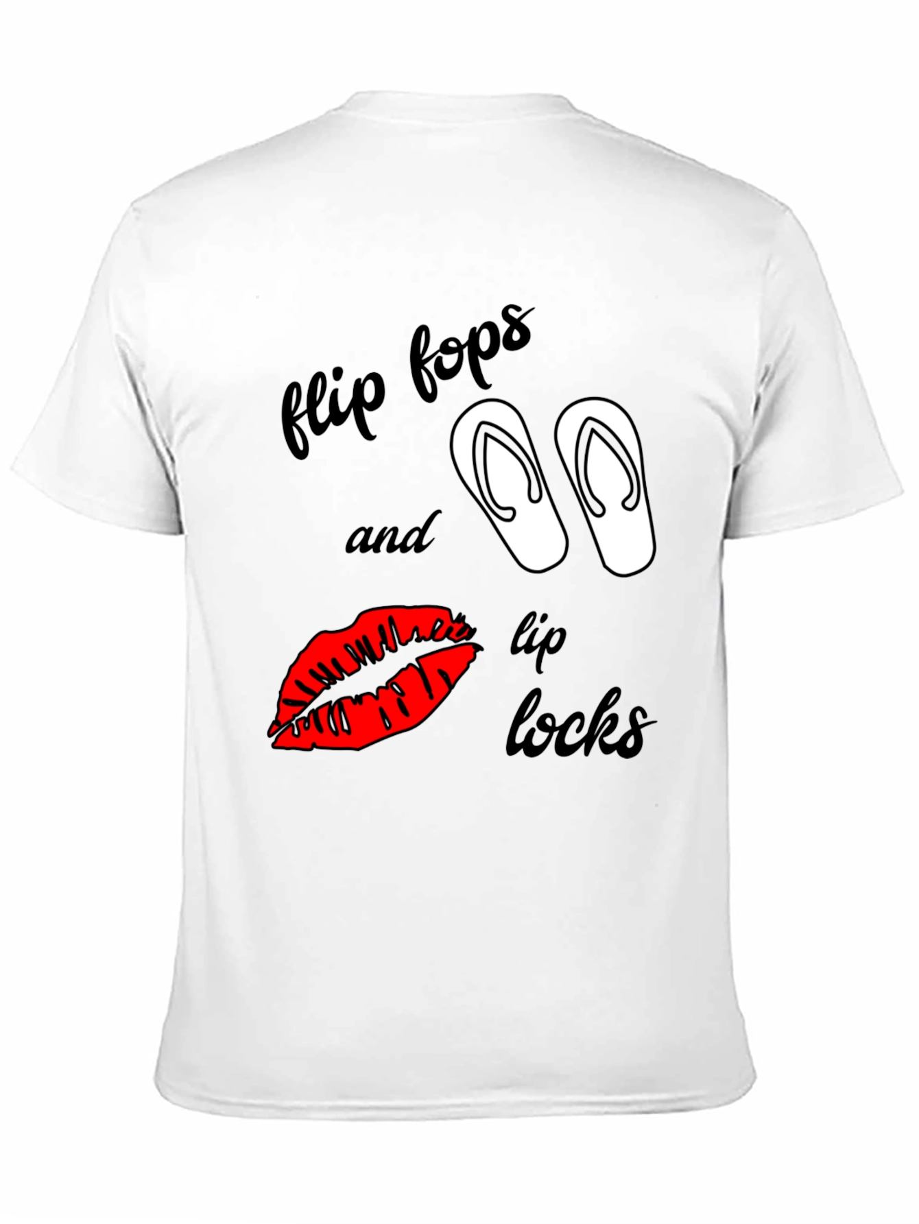 Flip Flops & Lip Locks Graphic Tee