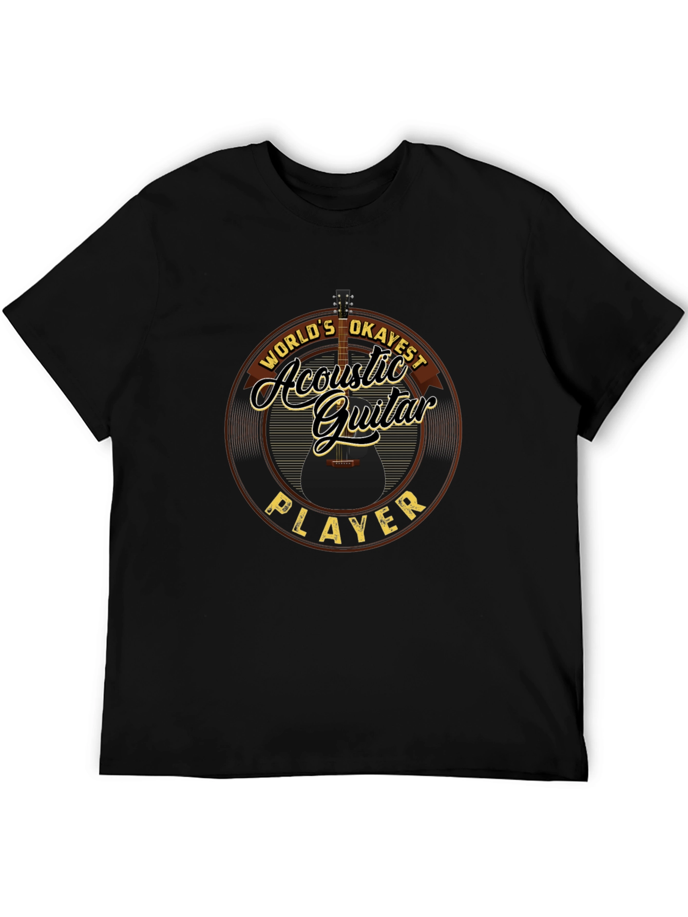 Acoustic Guitar Player T-Shirt - Worlds Okayest