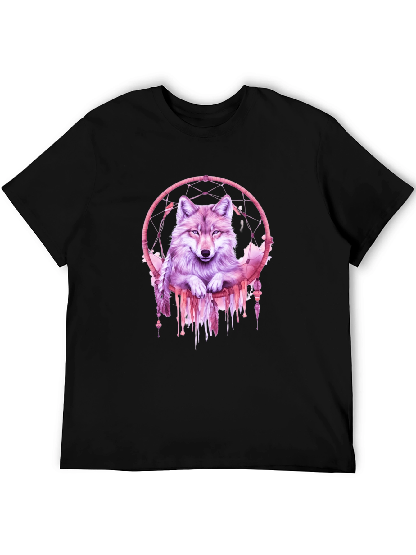 Wolf Dreamcatcher Graphic T-Shirt