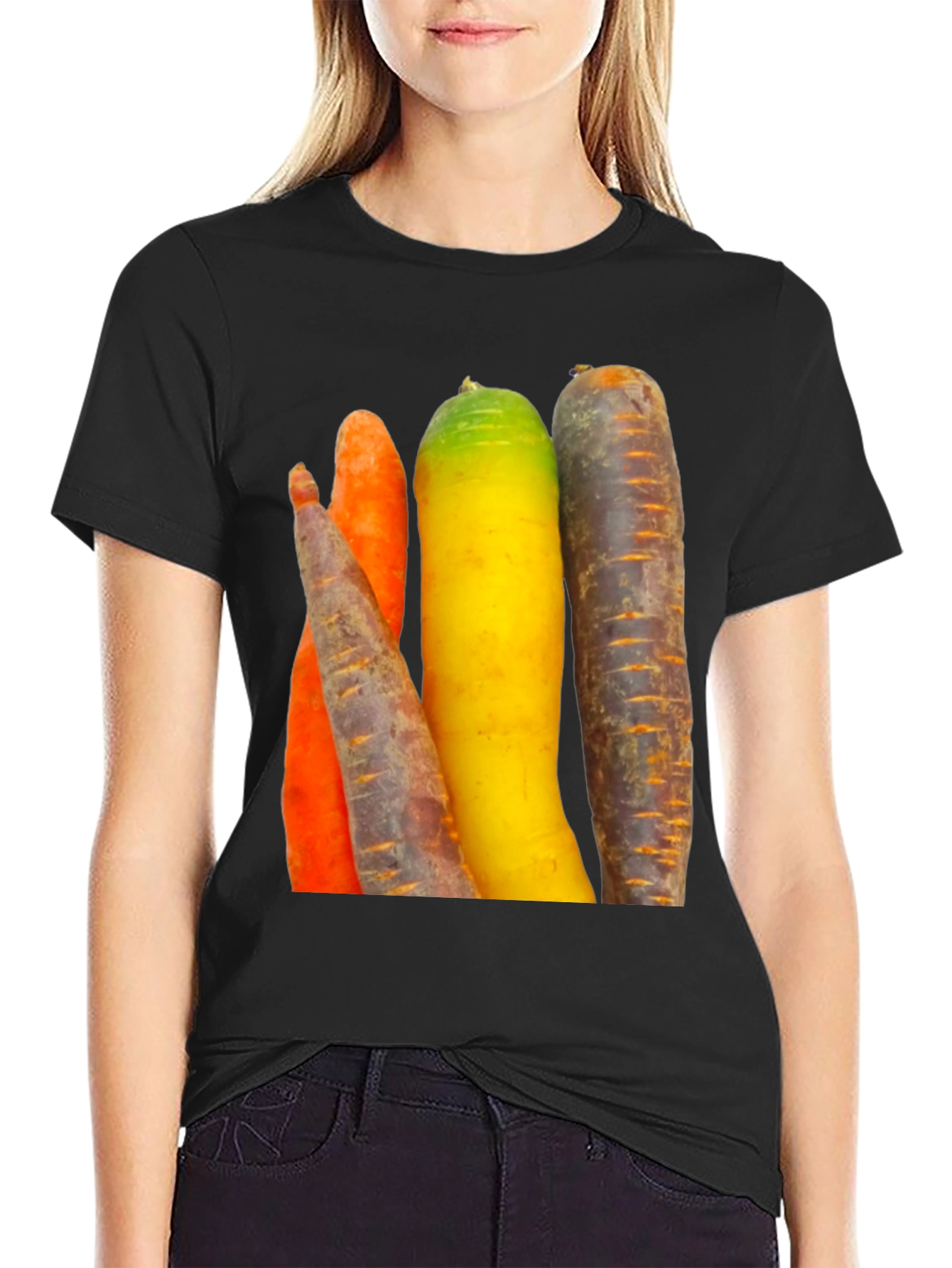 Carrot Color Block T-Shirt