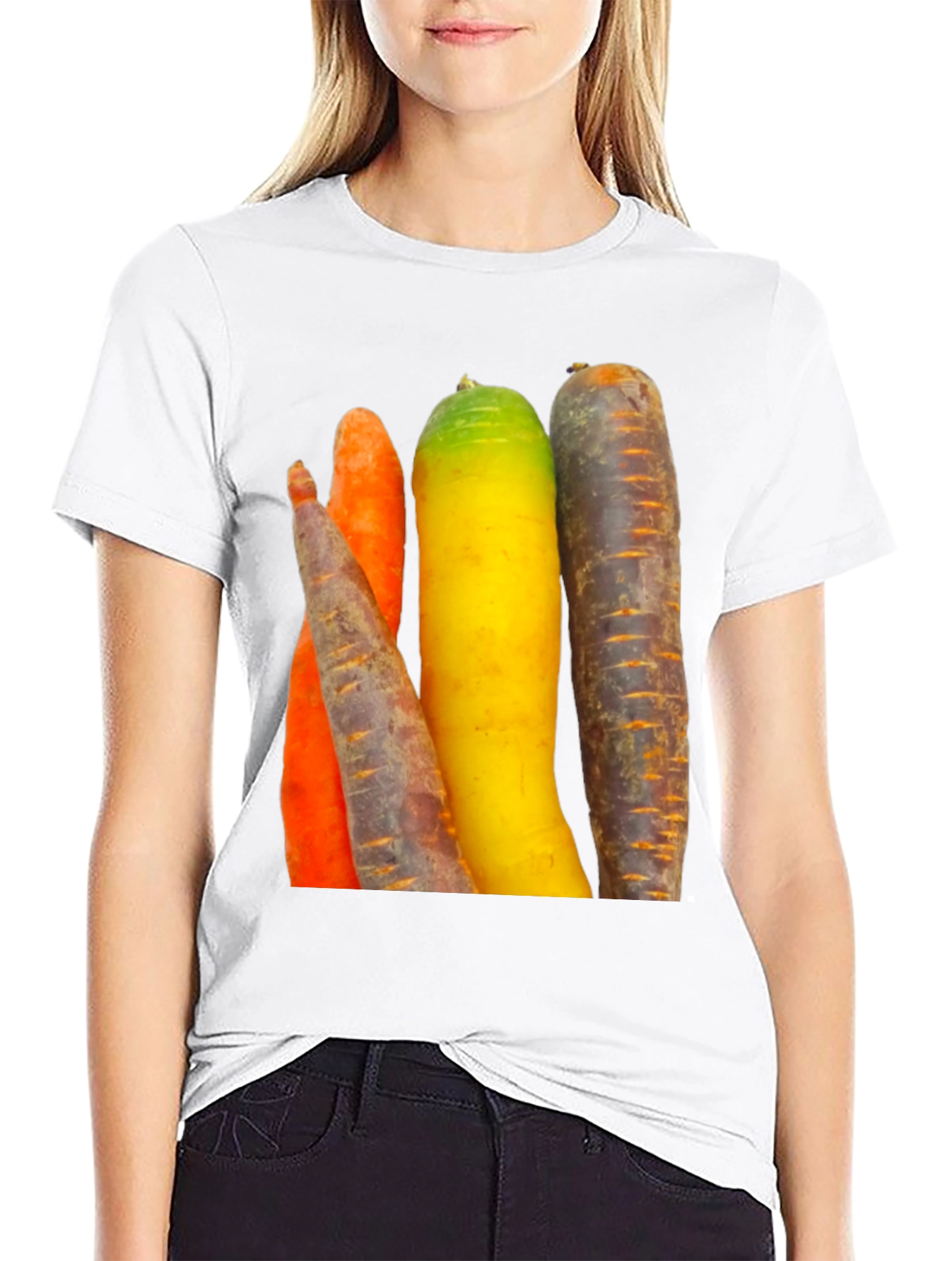 Carrot Color Block T-Shirt