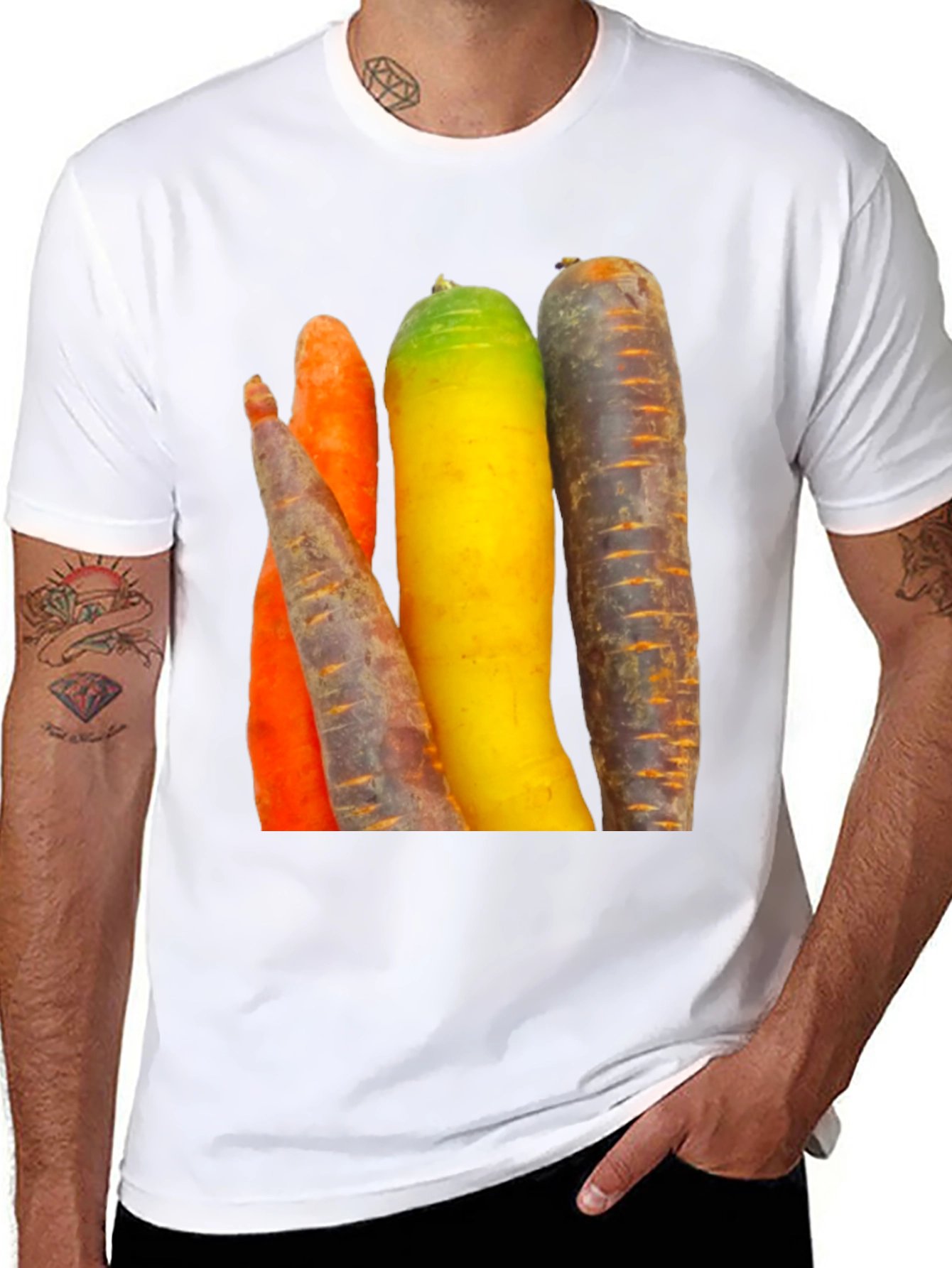 Carrot Color Block T-Shirt