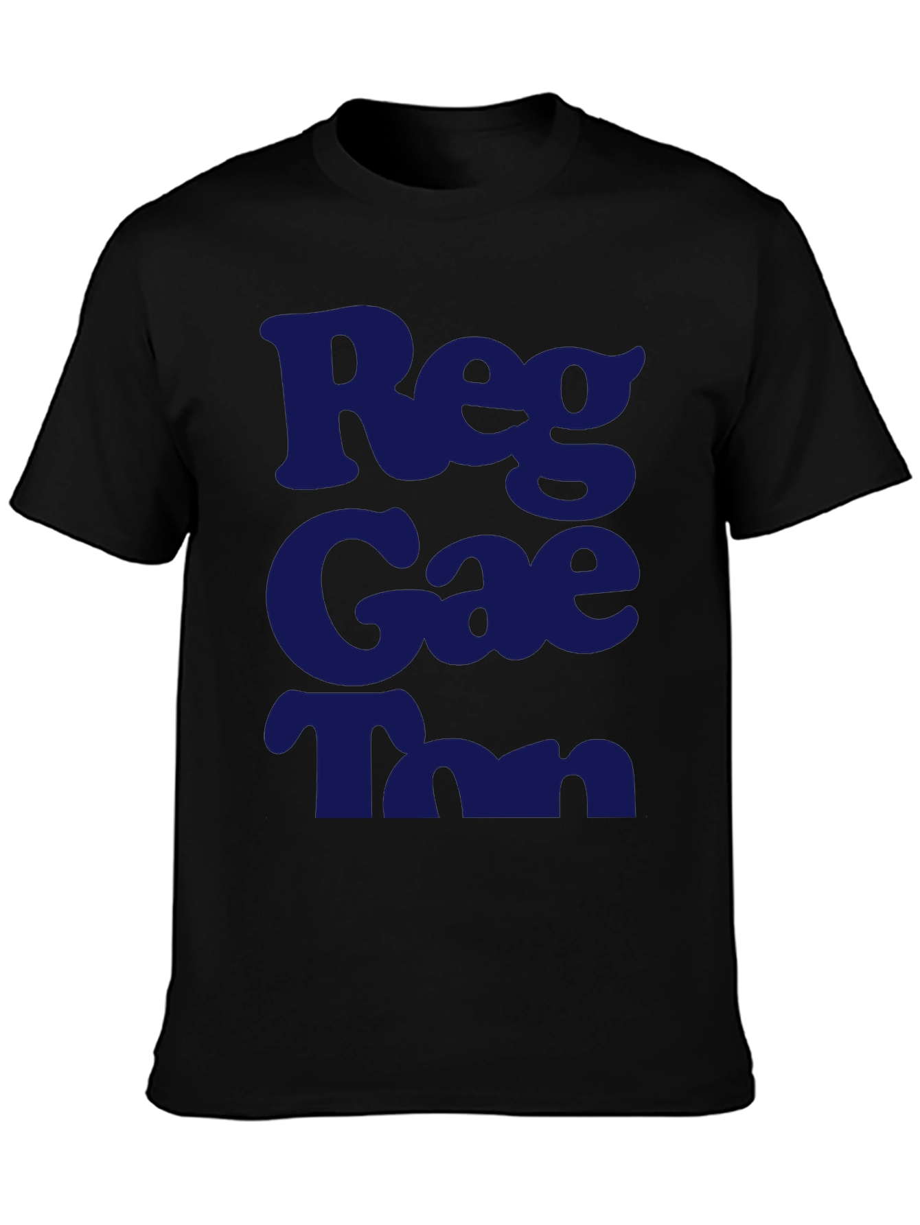 Reggae T-Shirt - Black Crew Neck Graphic Tee