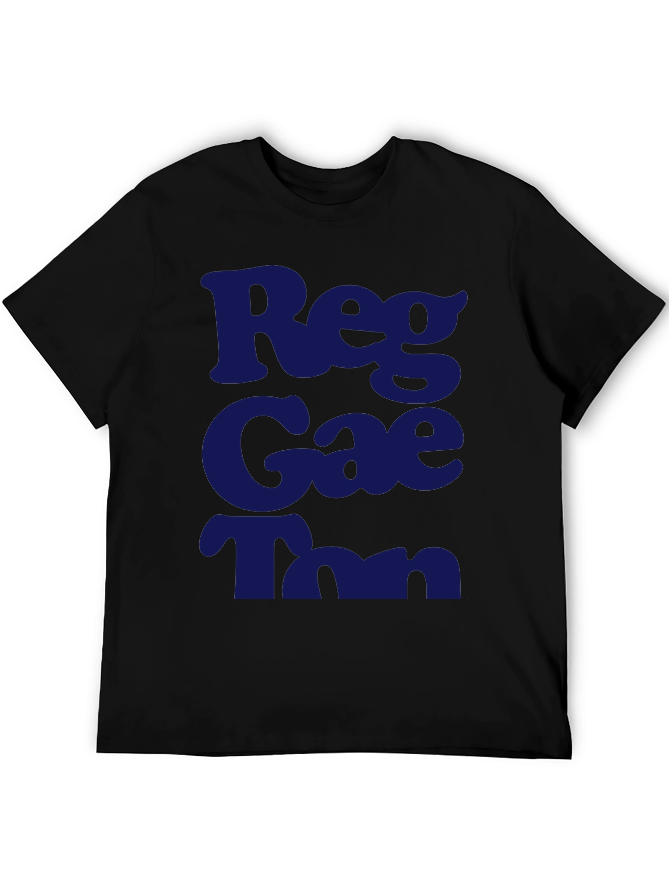Reggae T-Shirt - Black Crew Neck Graphic Tee