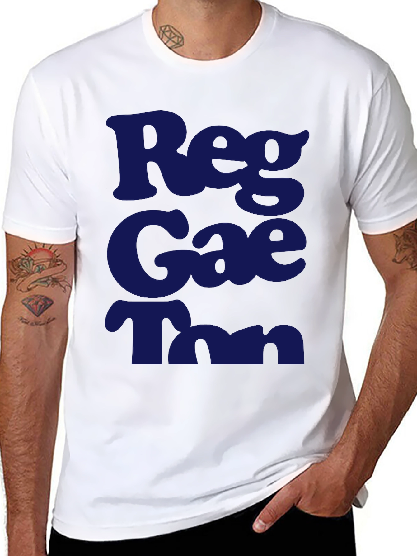 Reggae T-Shirt - Black Crew Neck Graphic Tee