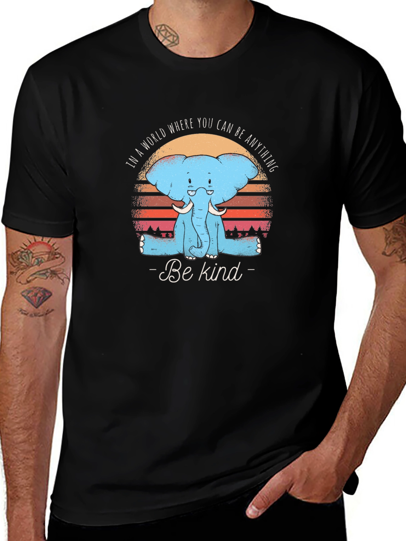 Be Kind Elephant Graphic Tee