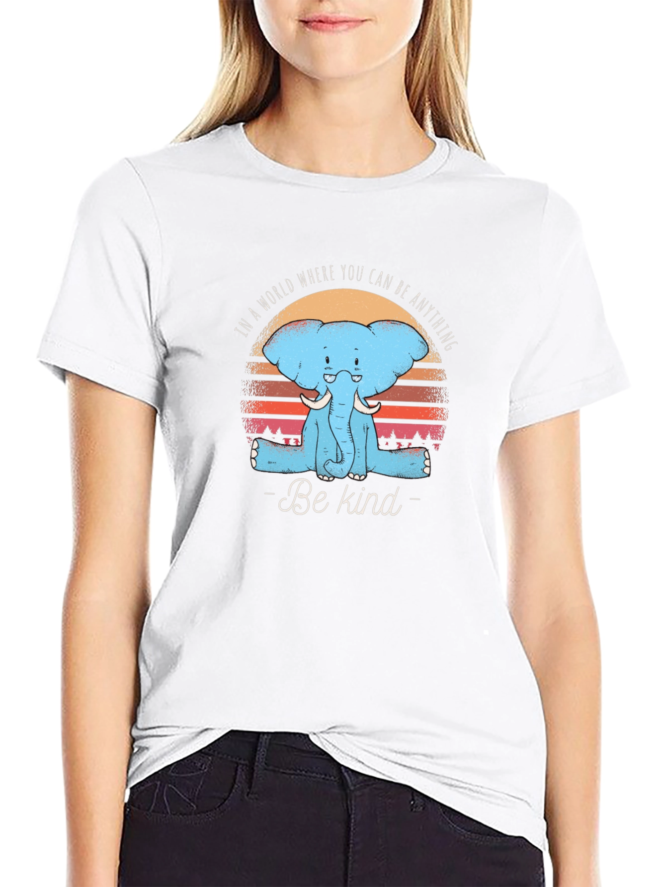 Be Kind Elephant Graphic Tee