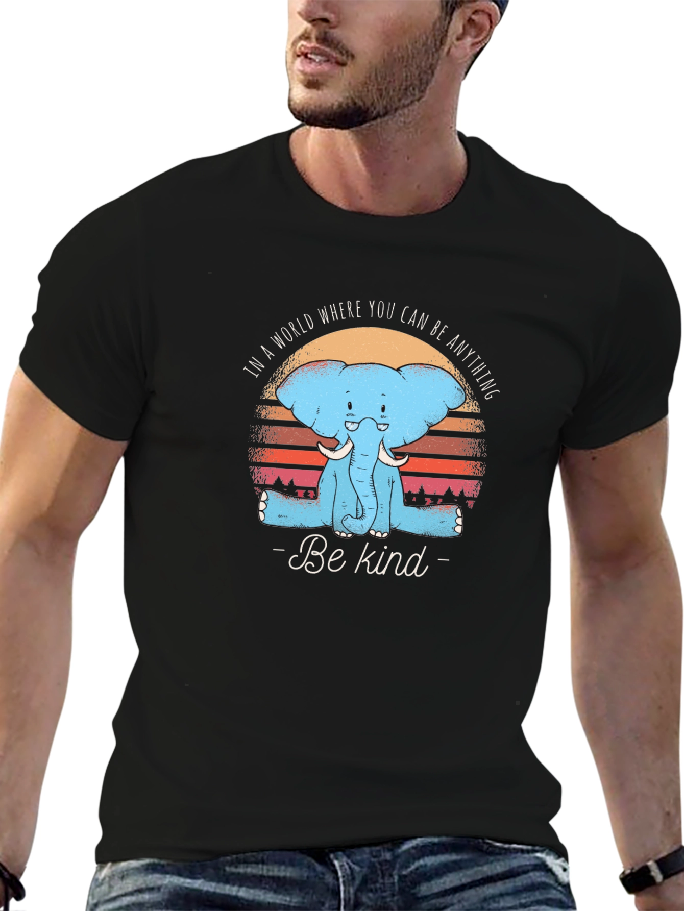 Be Kind Elephant Graphic Tee