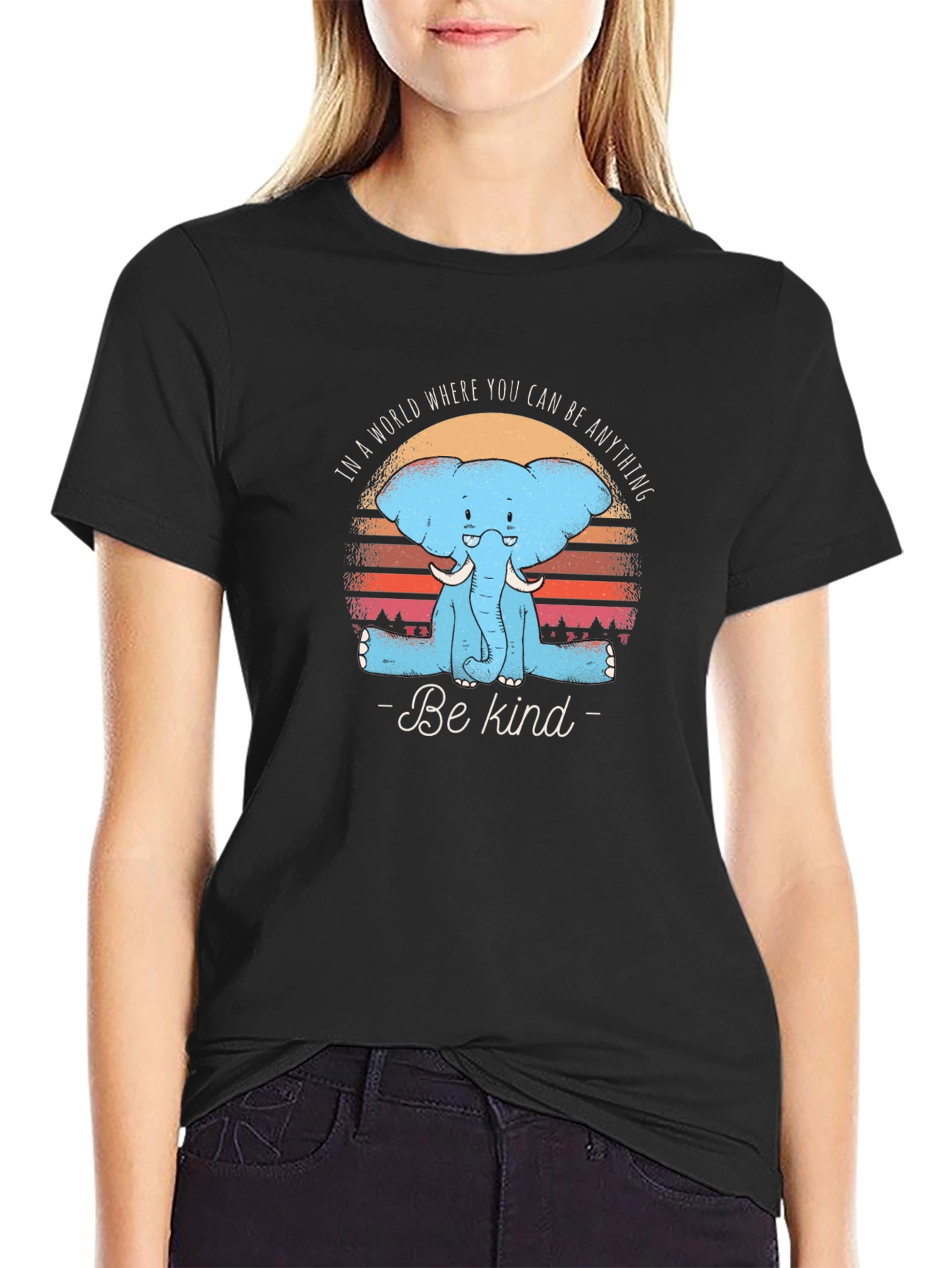 Be Kind Elephant Graphic Tee