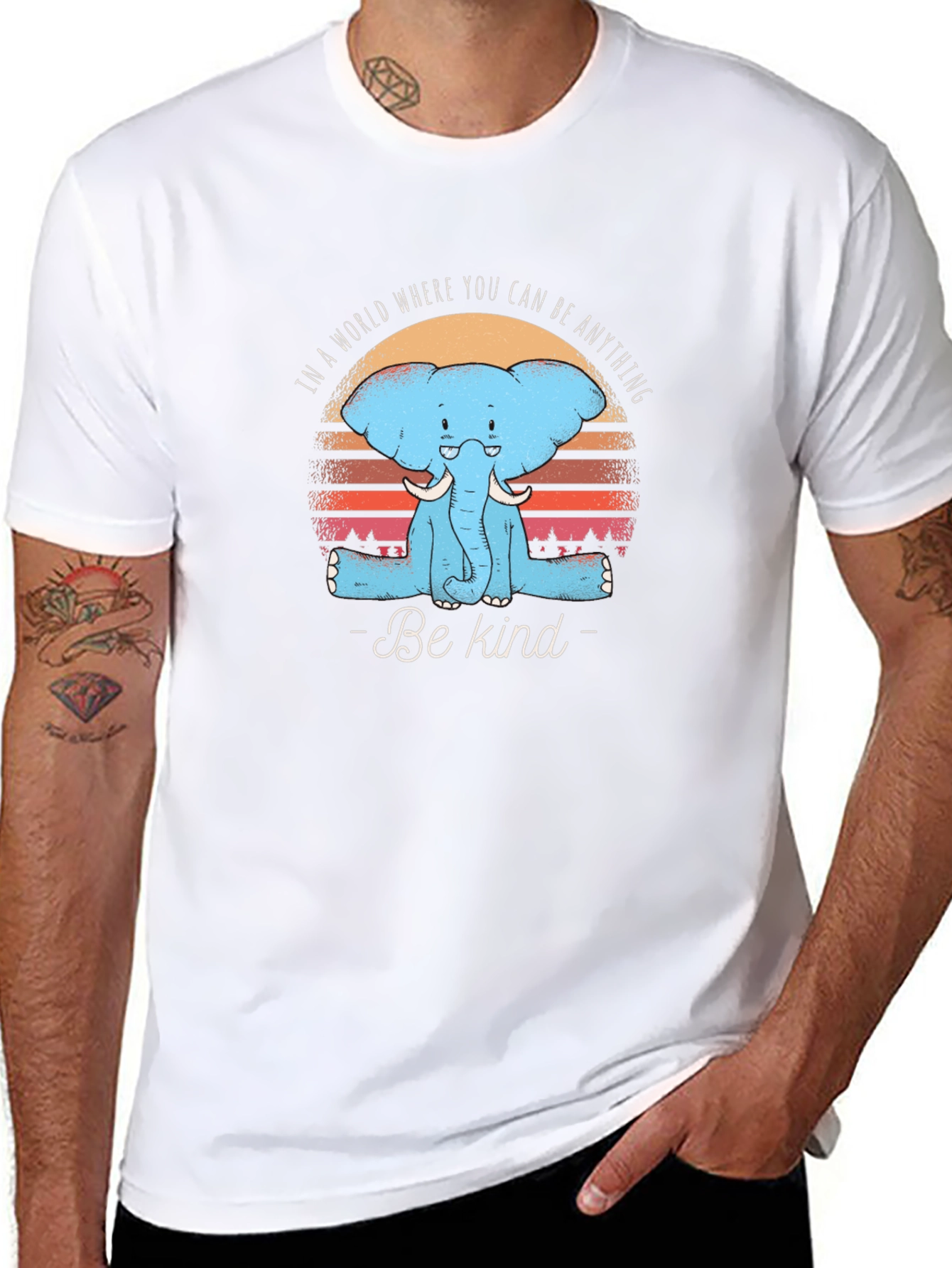 Be Kind Elephant Graphic Tee