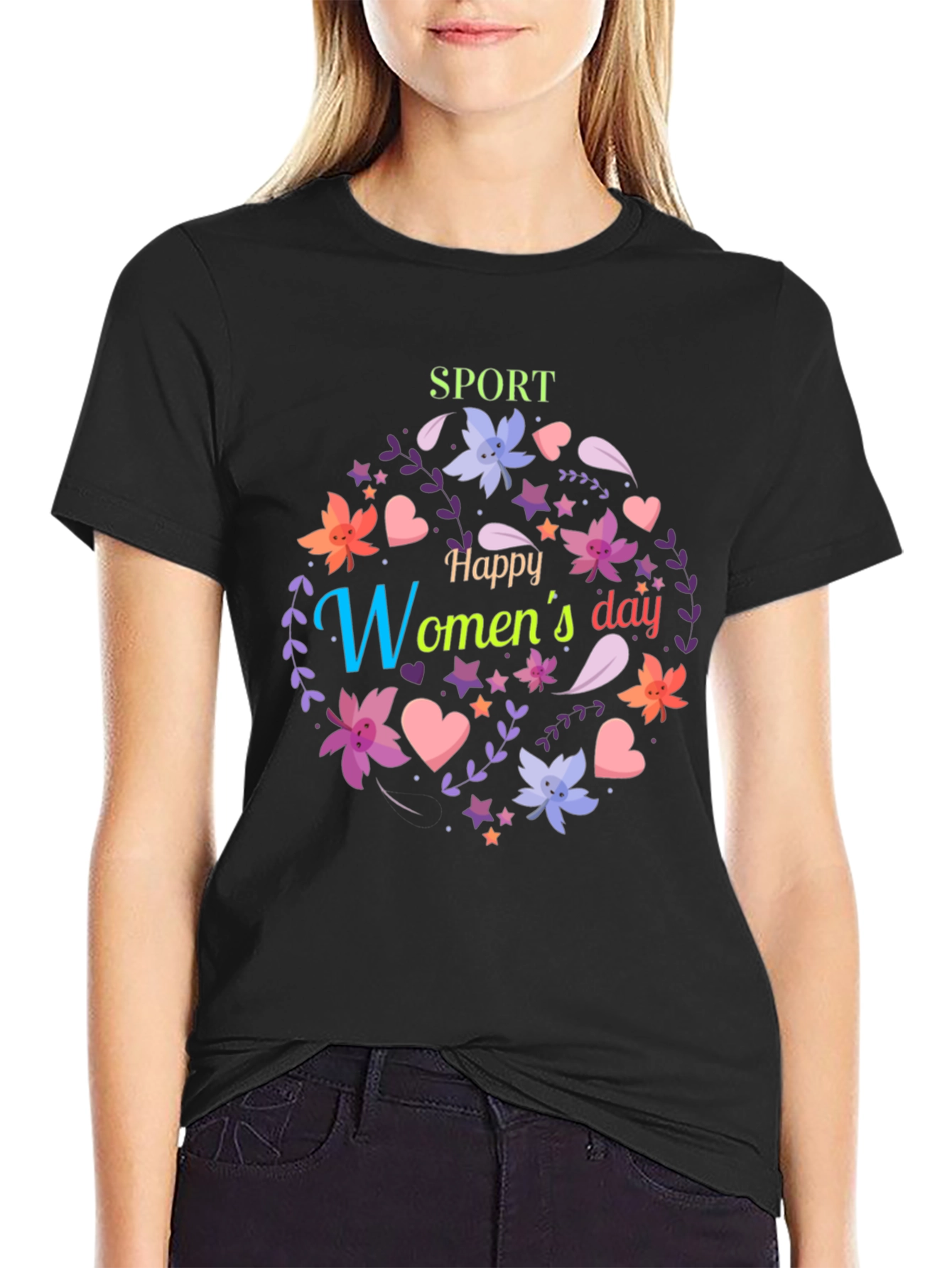 Happy Womens Day Sport T-Shirt