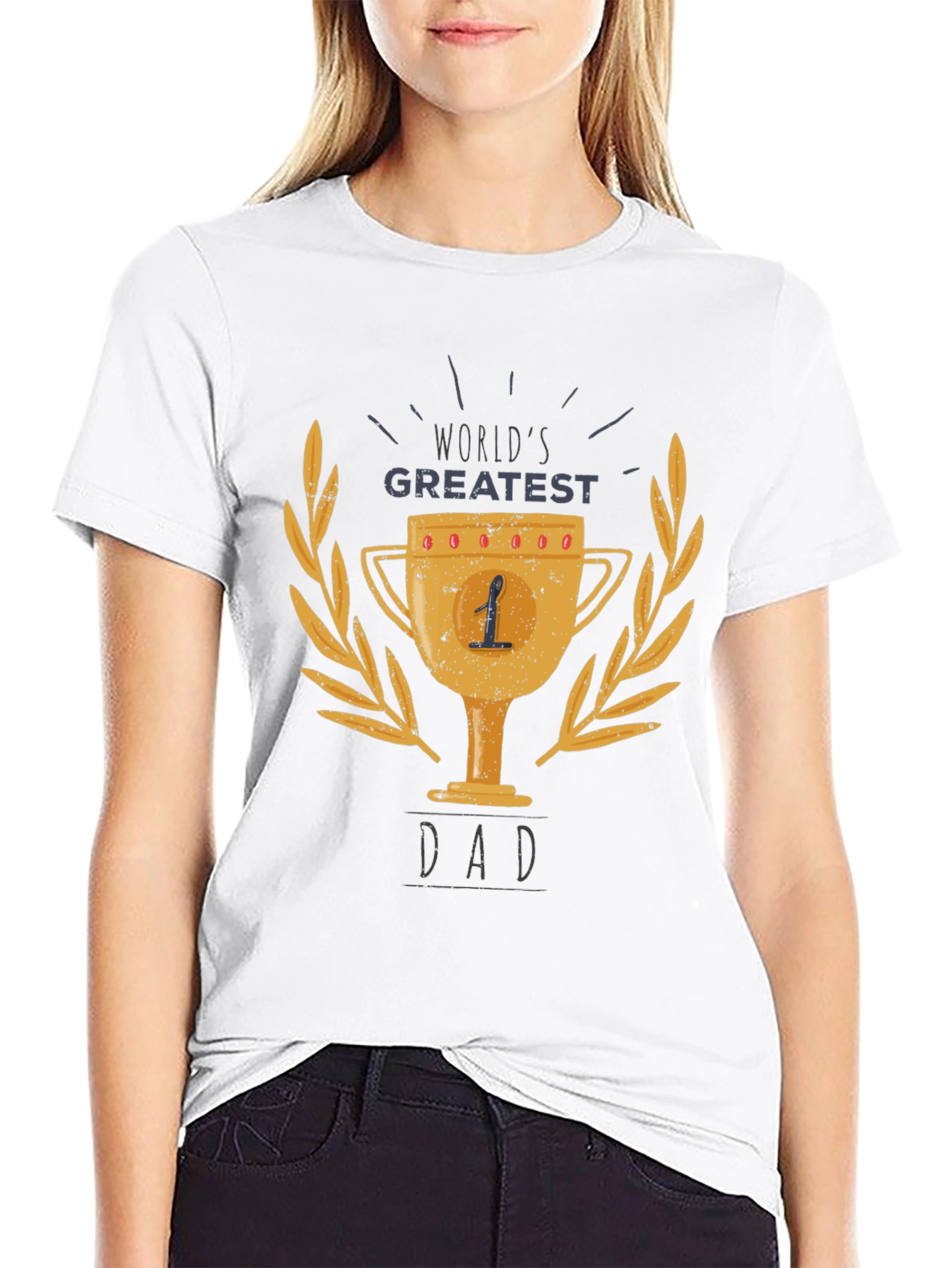 Worlds Greatest Dad Trophy T-Shirt