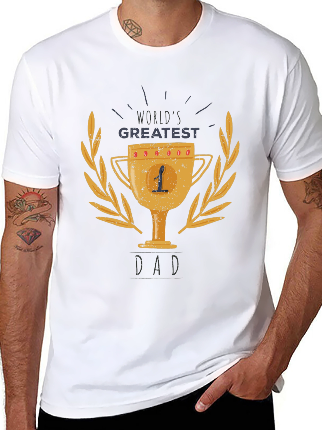 Worlds Greatest Dad Trophy T-Shirt