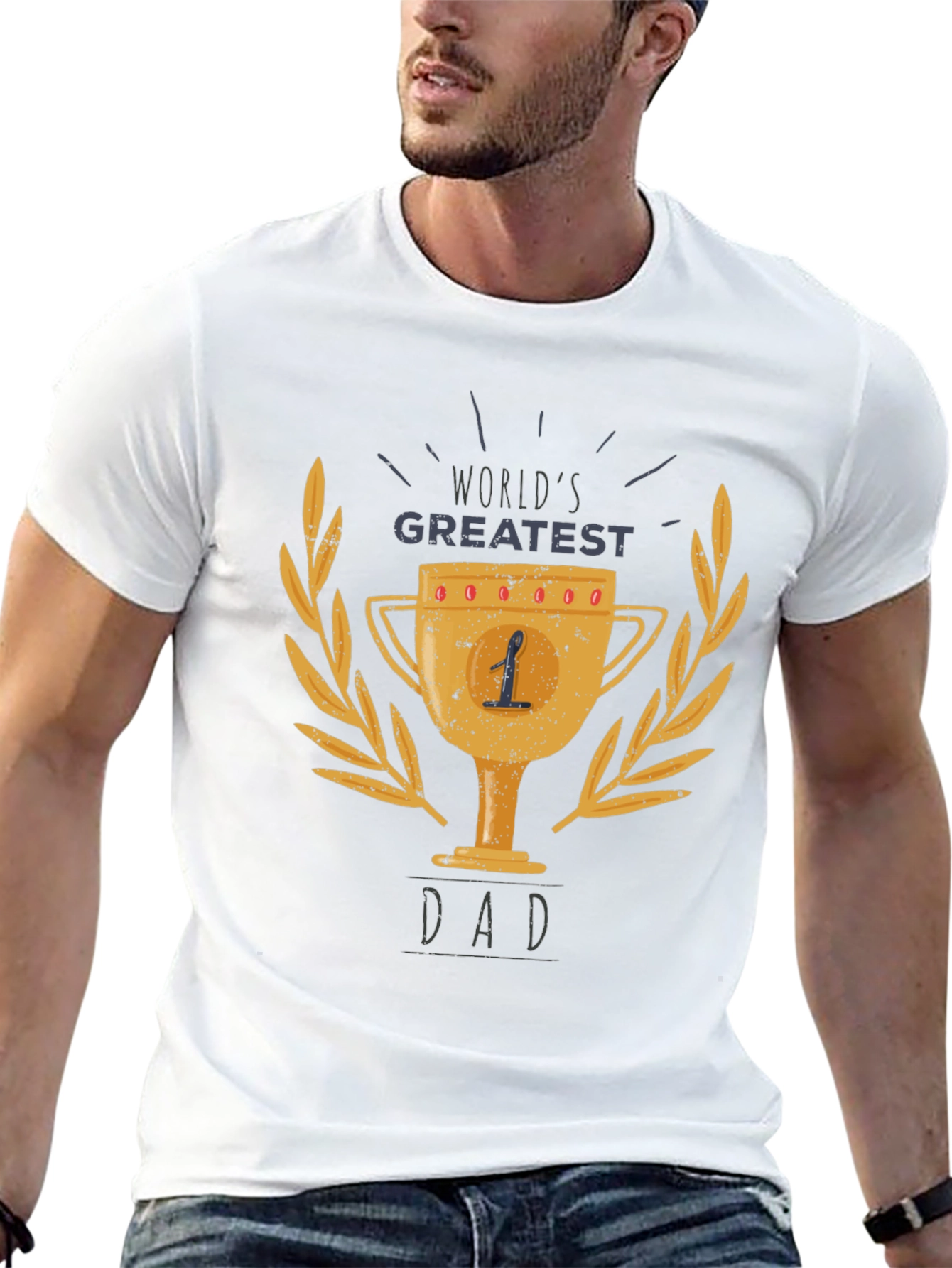 Worlds Greatest Dad Trophy T-Shirt