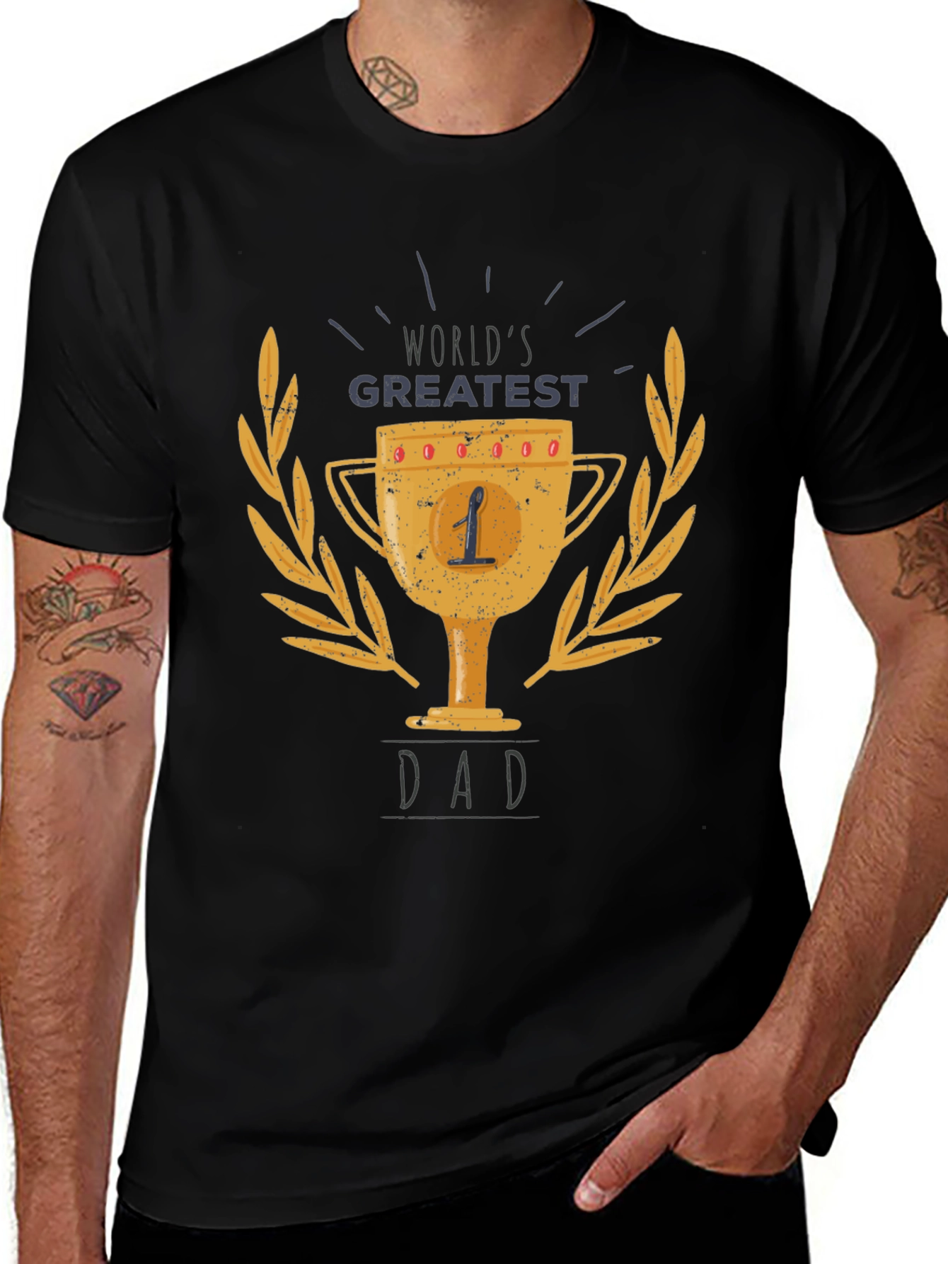 Worlds Greatest Dad Trophy T-Shirt