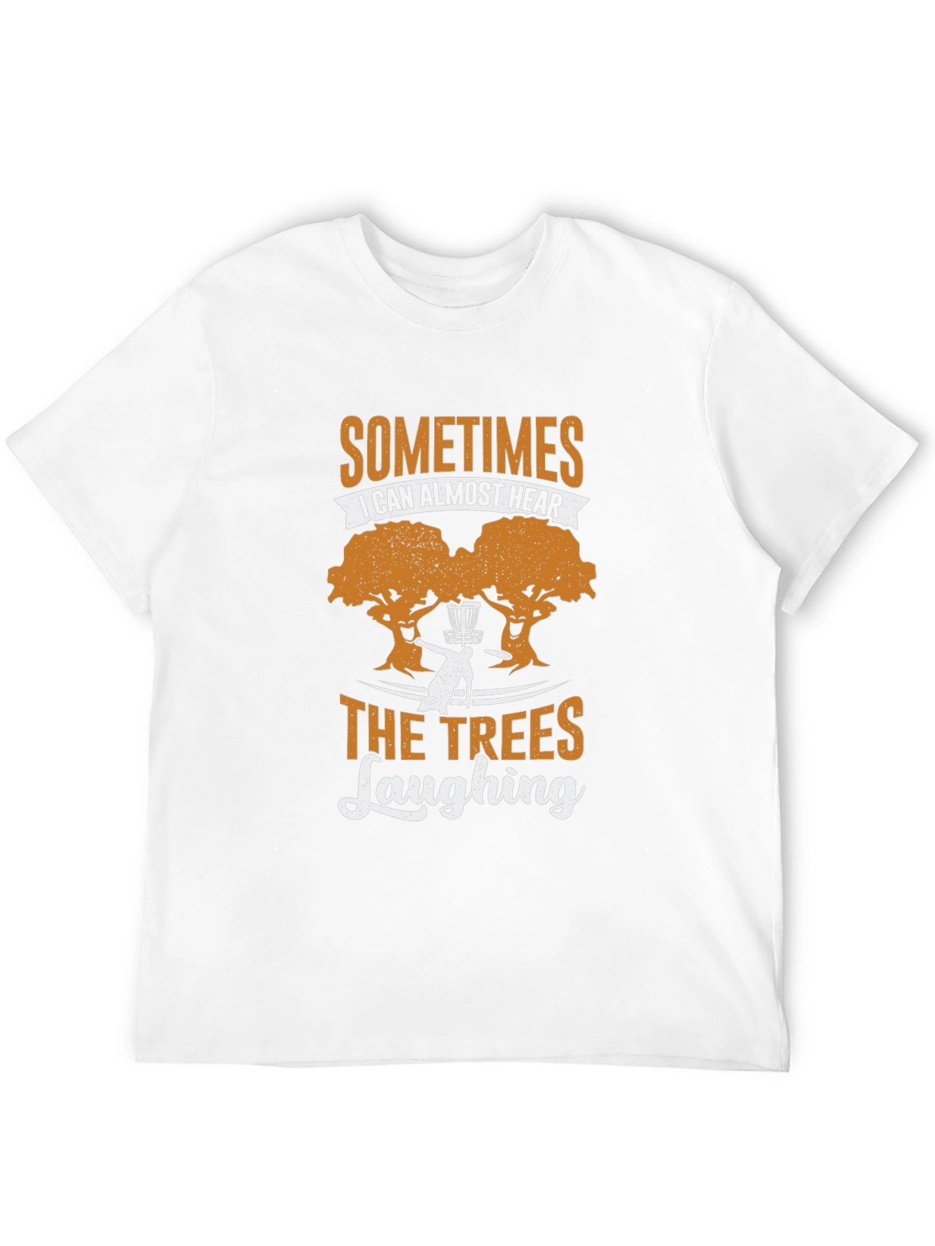 Funny Disc Golf T-Shirt - Trees Laughing Design
