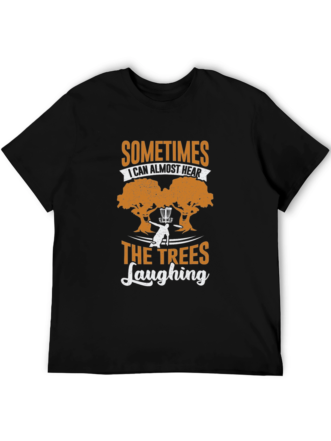 Funny Disc Golf T-Shirt - Trees Laughing Design