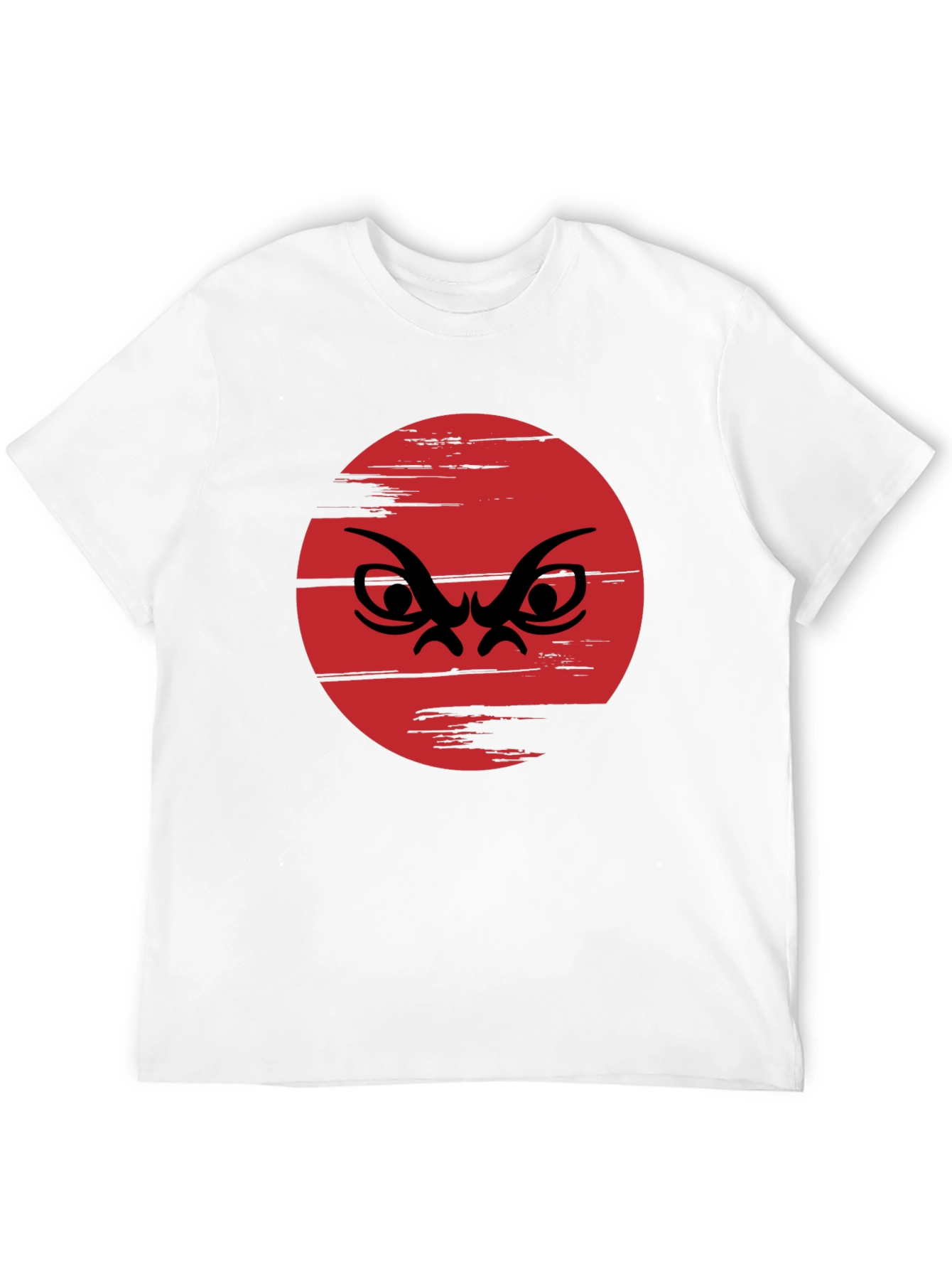 Grumpy Face Graphic Tee - Mens Black T-Shirt