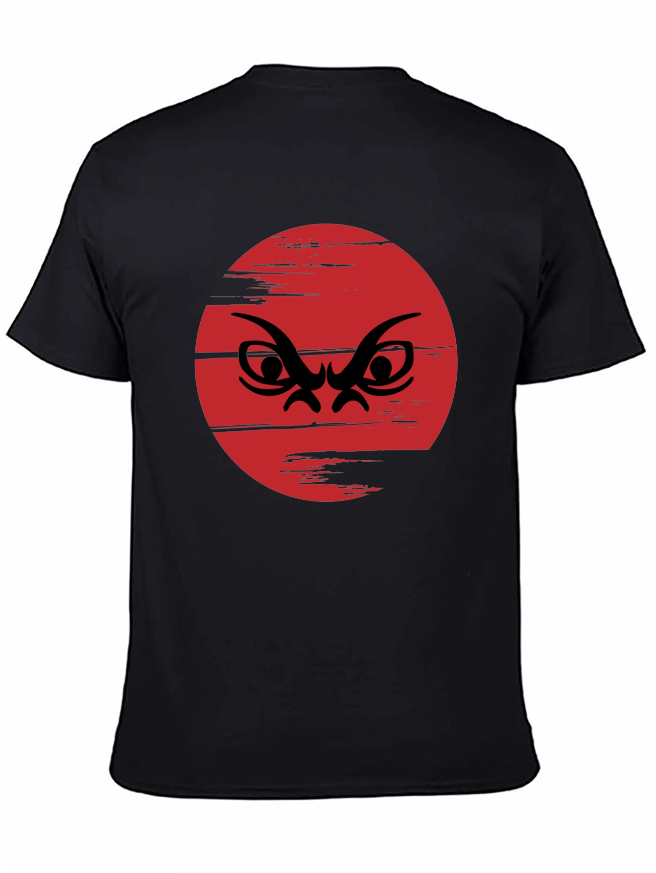 Grumpy Face Graphic Tee - Mens Black T-Shirt
