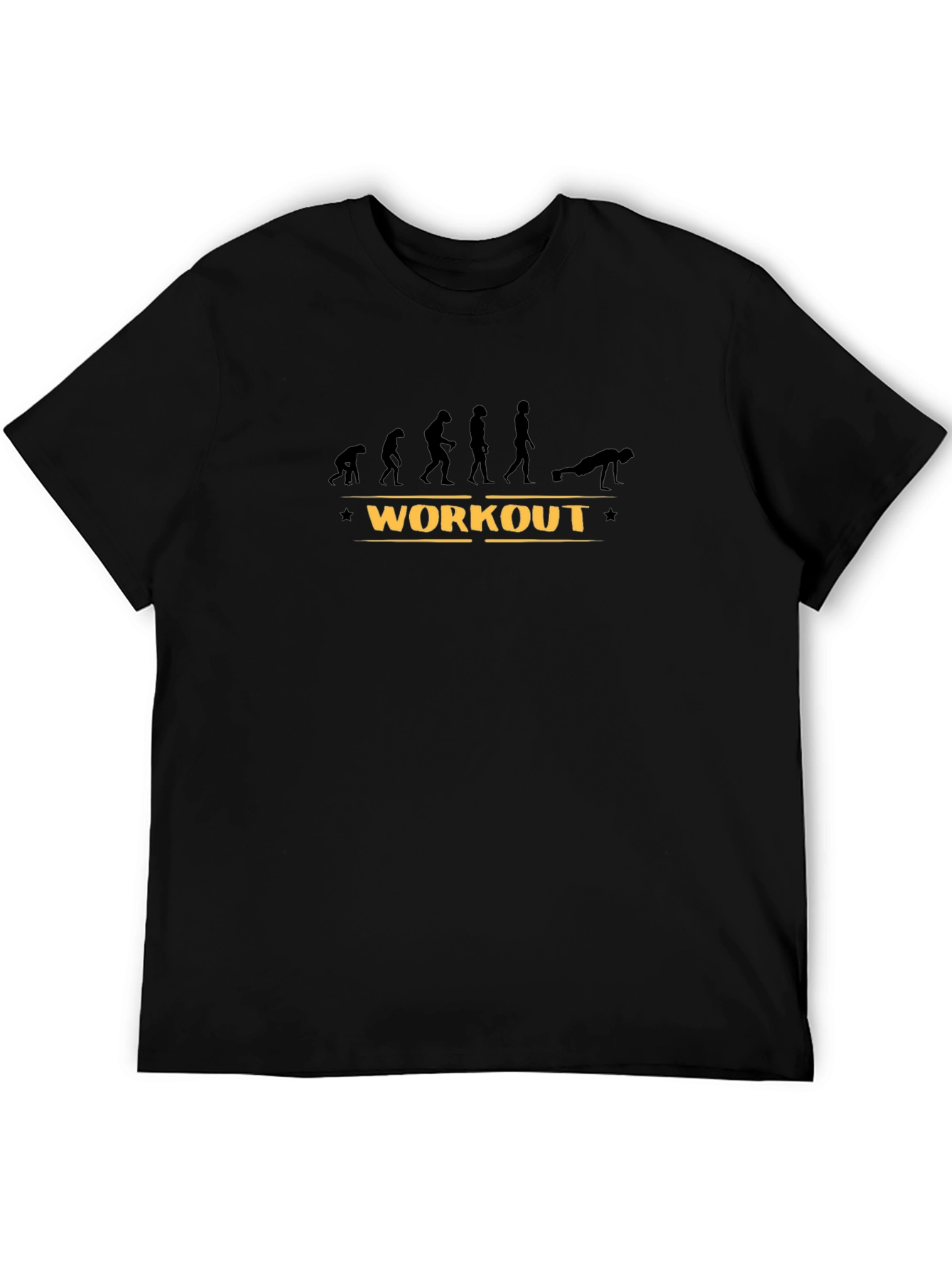 Workout Evolution T-Shirt - Black Fitness Tee