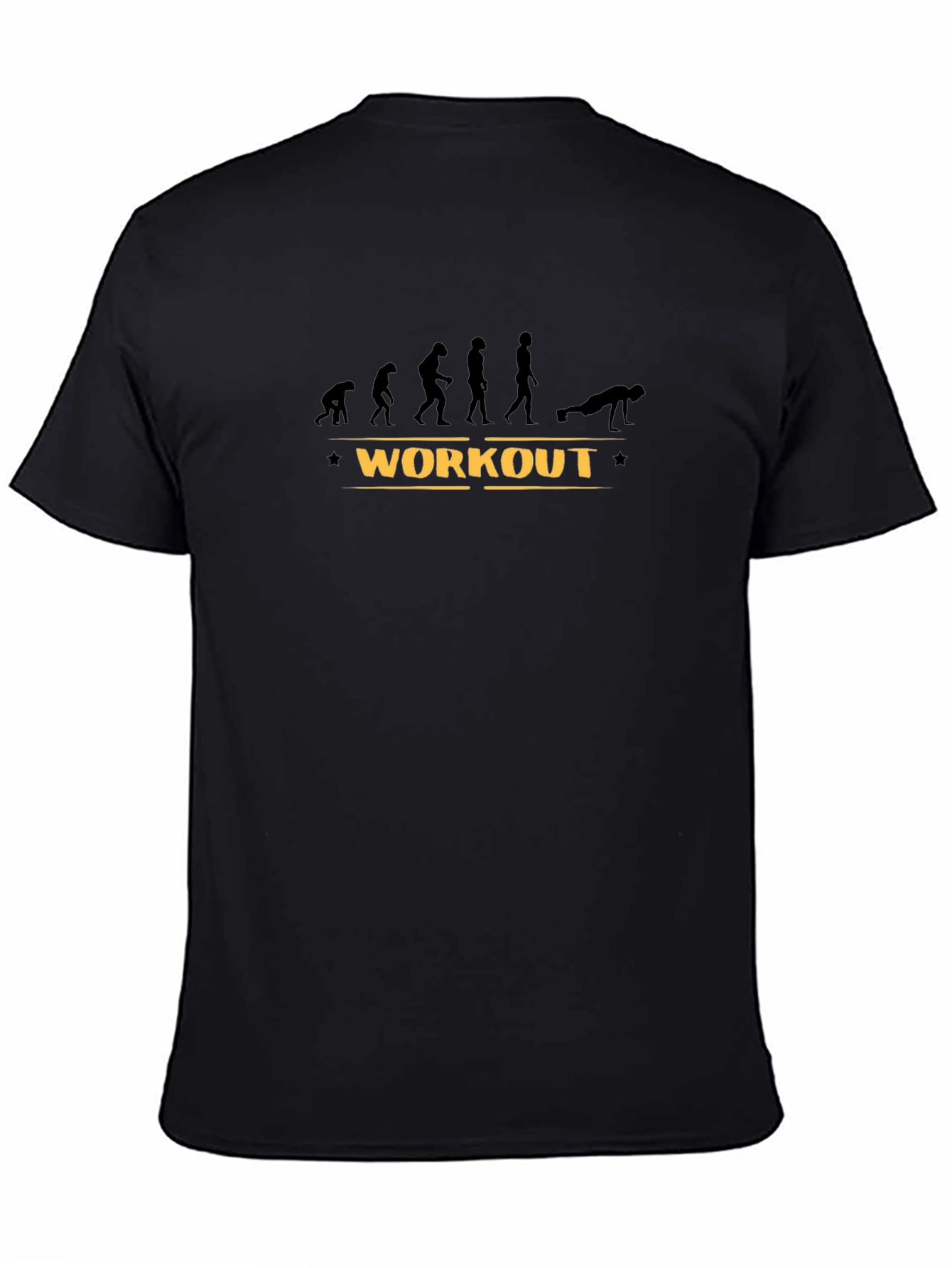 Workout Evolution T-Shirt - Black Fitness Tee