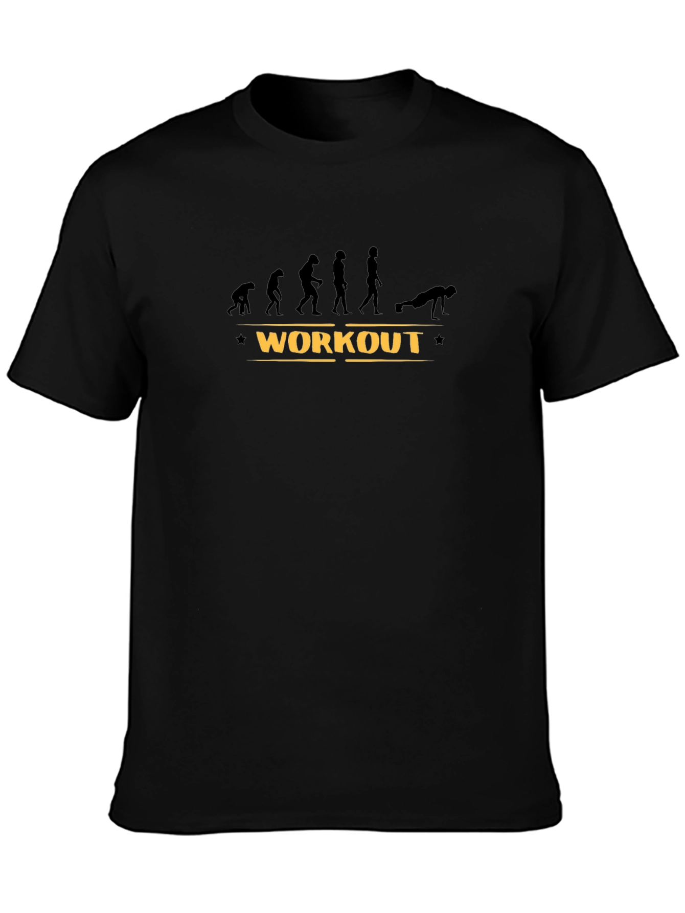 Workout Evolution T-Shirt - Black Fitness Tee