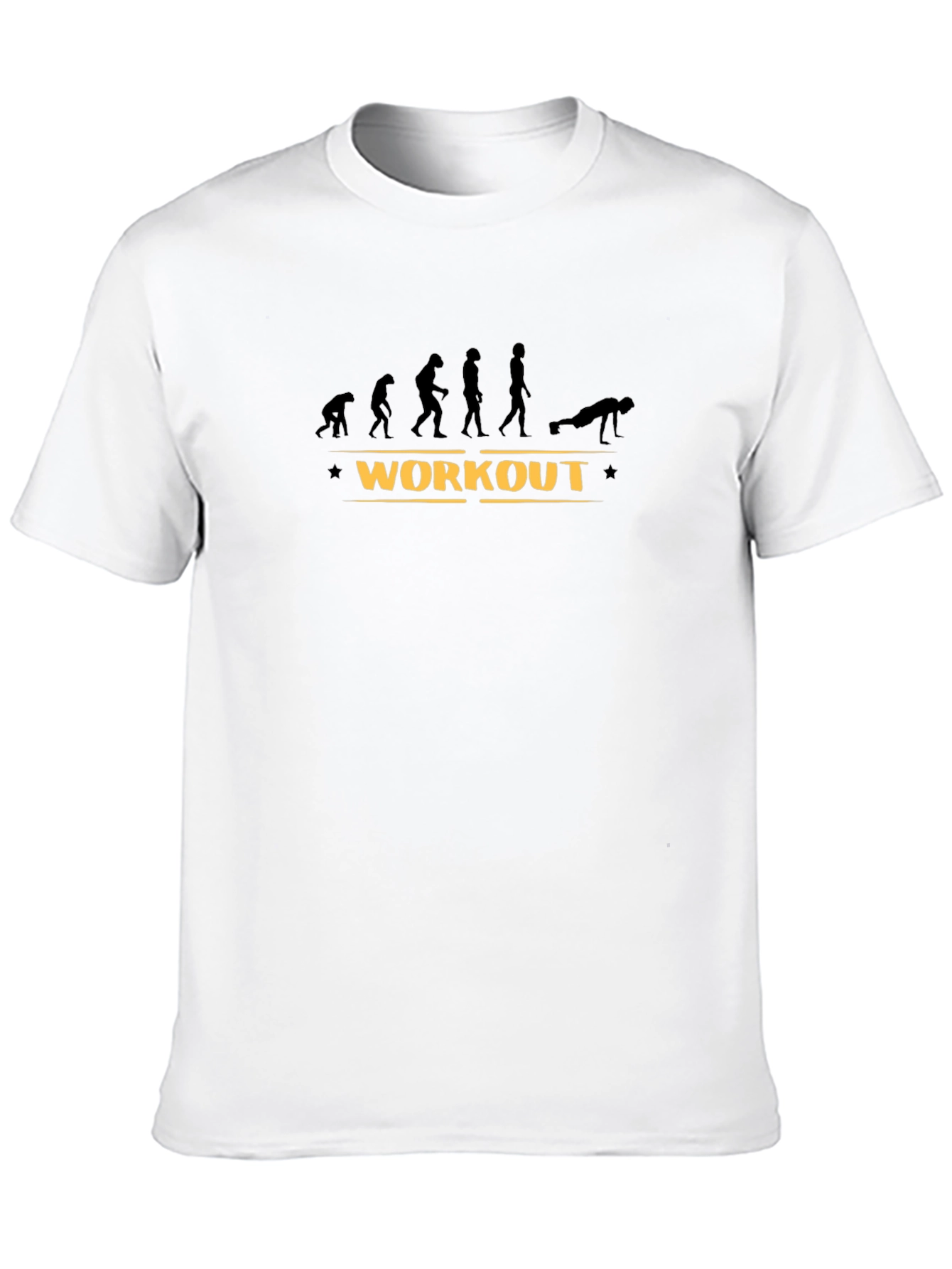 Workout Evolution T-Shirt - Black Fitness Tee