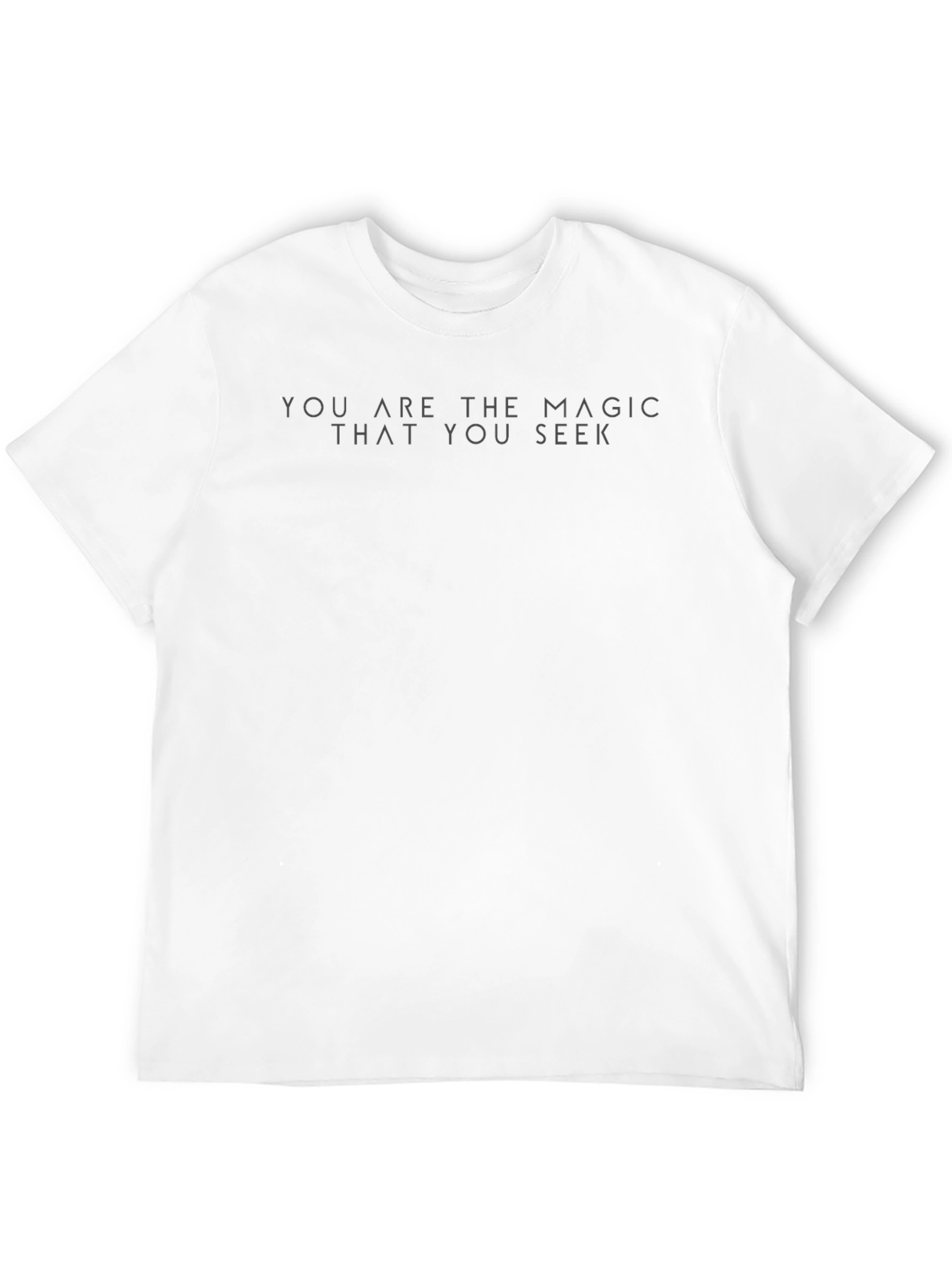 Magic Seek Black T-Shirt - Motivational Tee