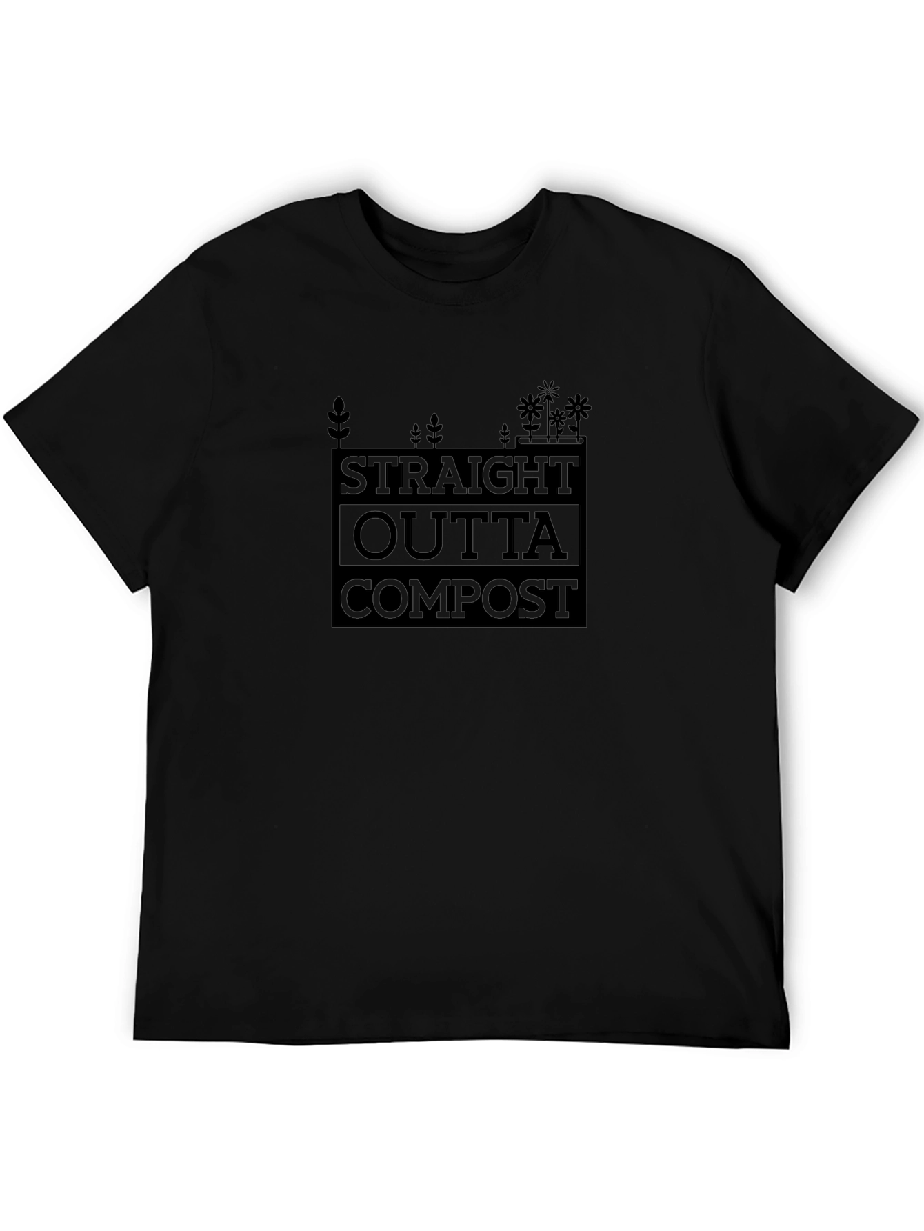 Straight Outta Compost Black T-Shirt