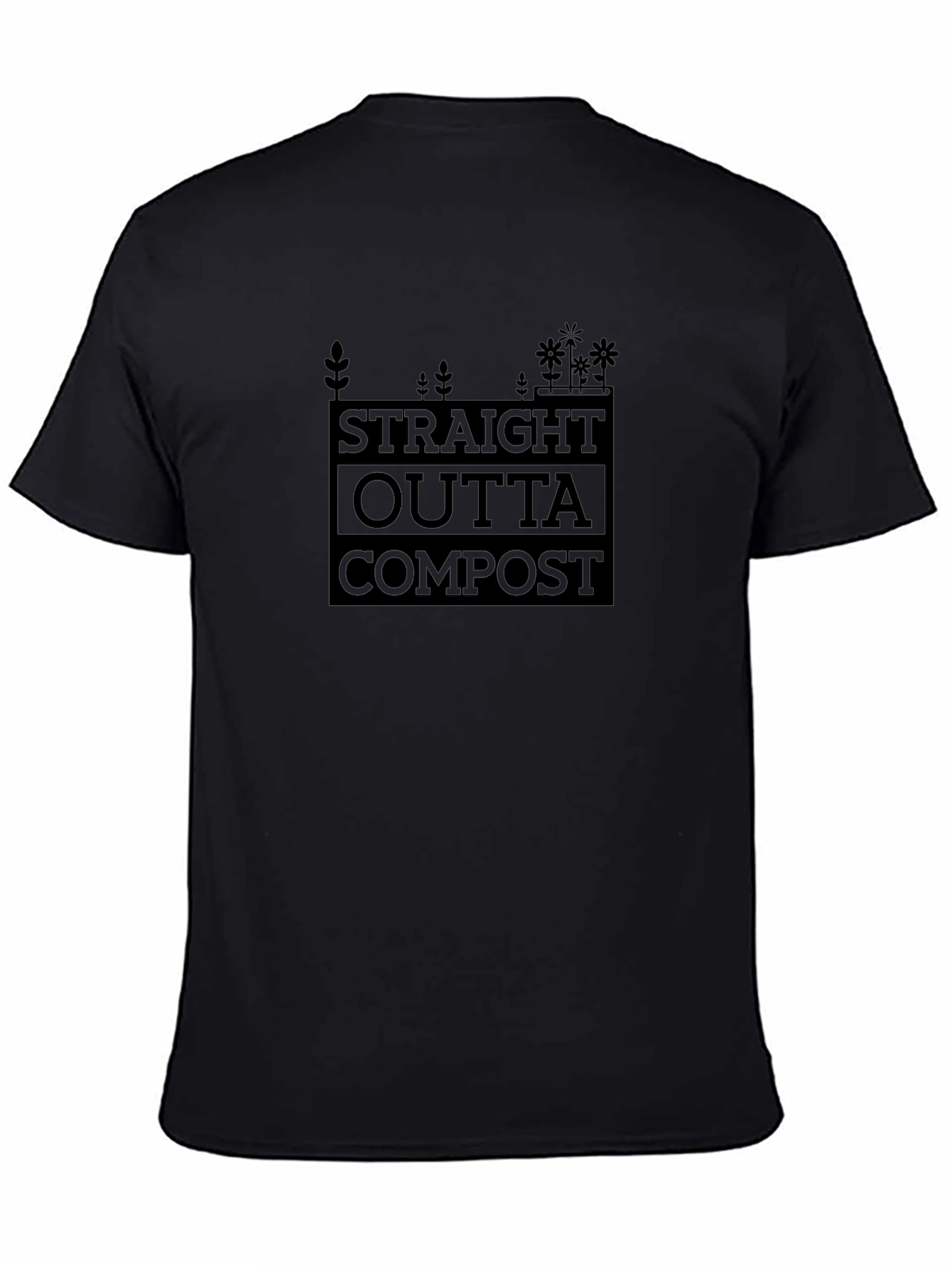 Straight Outta Compost Black T-Shirt