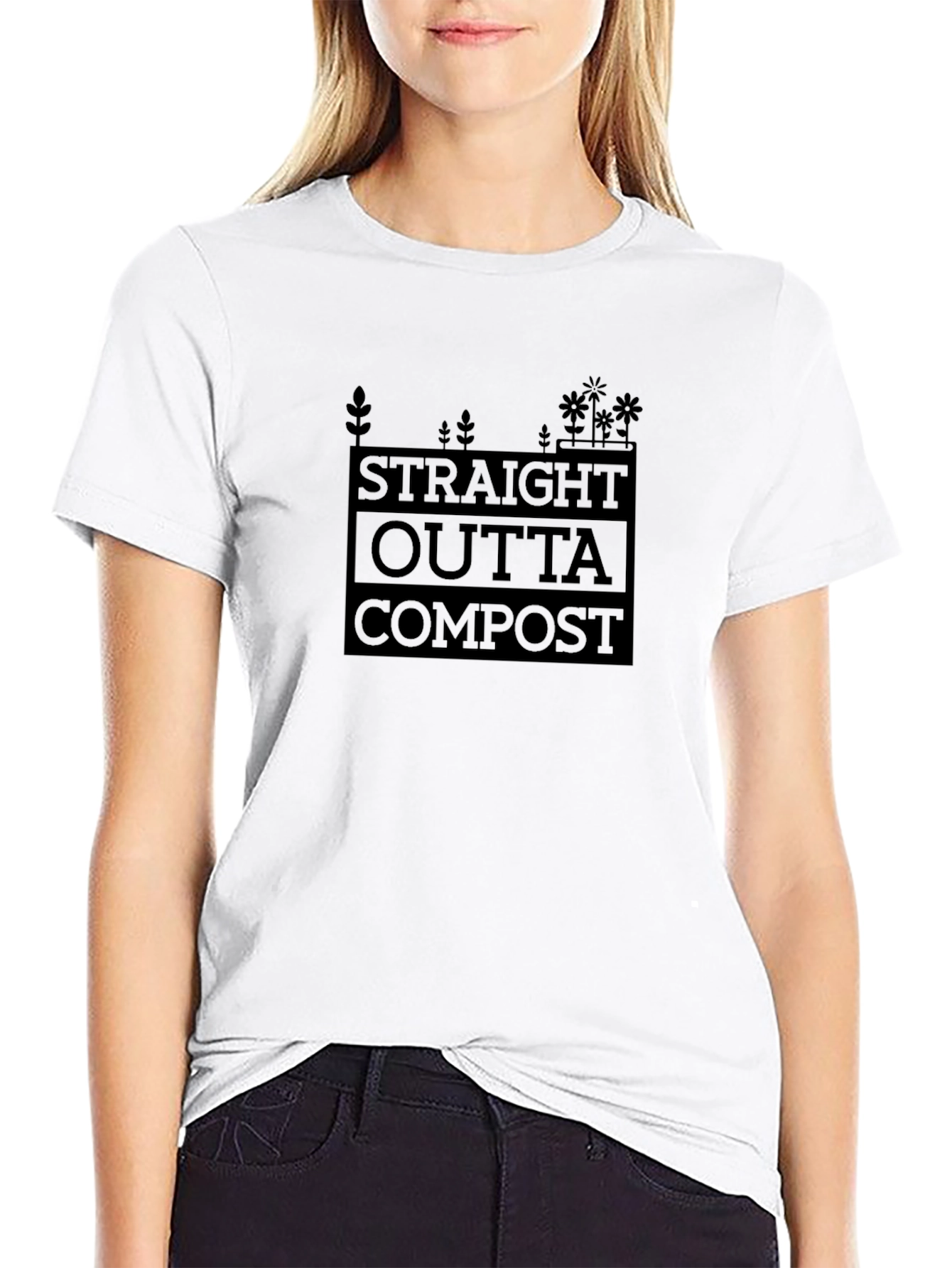 Straight Outta Compost Black T-Shirt