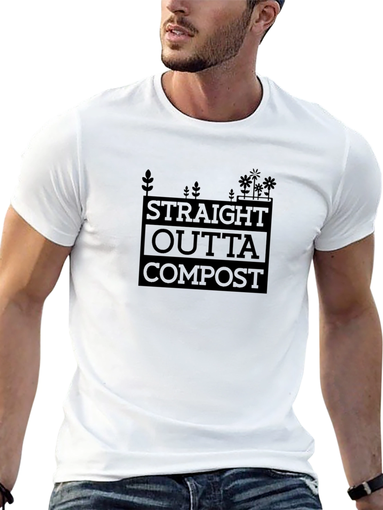 Straight Outta Compost Black T-Shirt